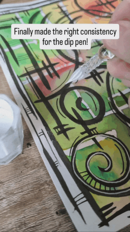 Creating the right ink consistency!