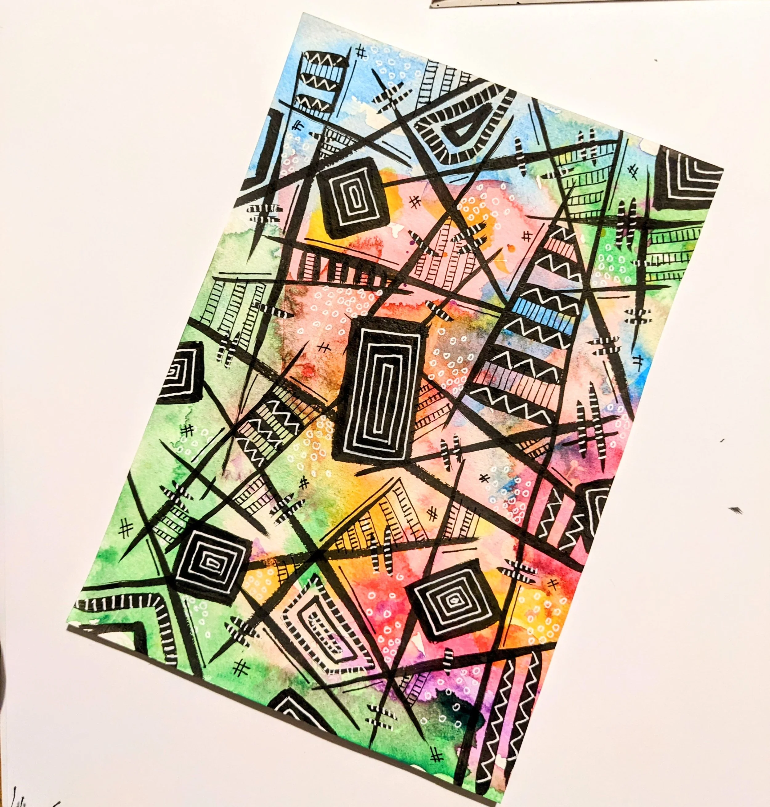 Wonky art from the flood