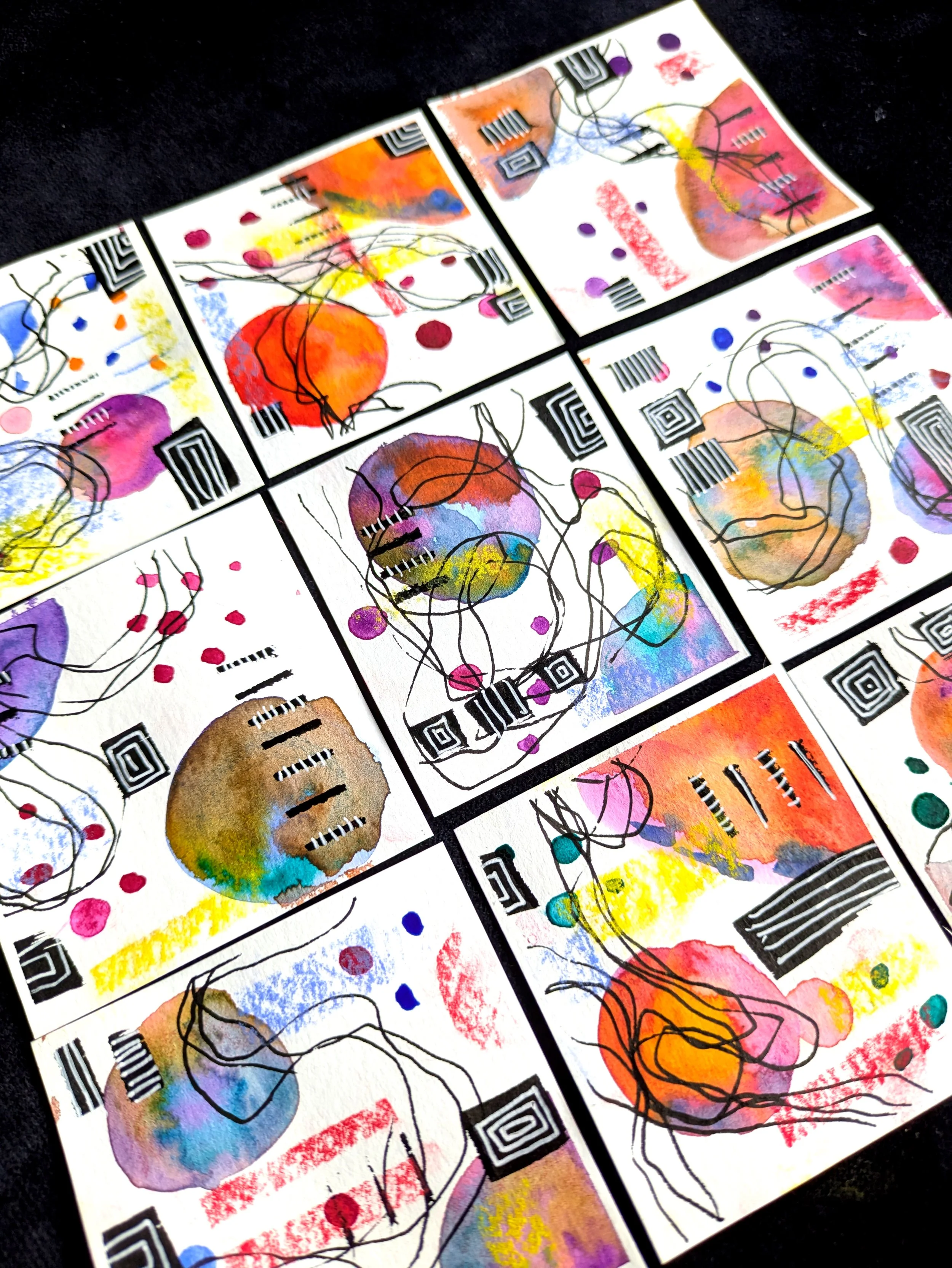 Mini art play pieces 