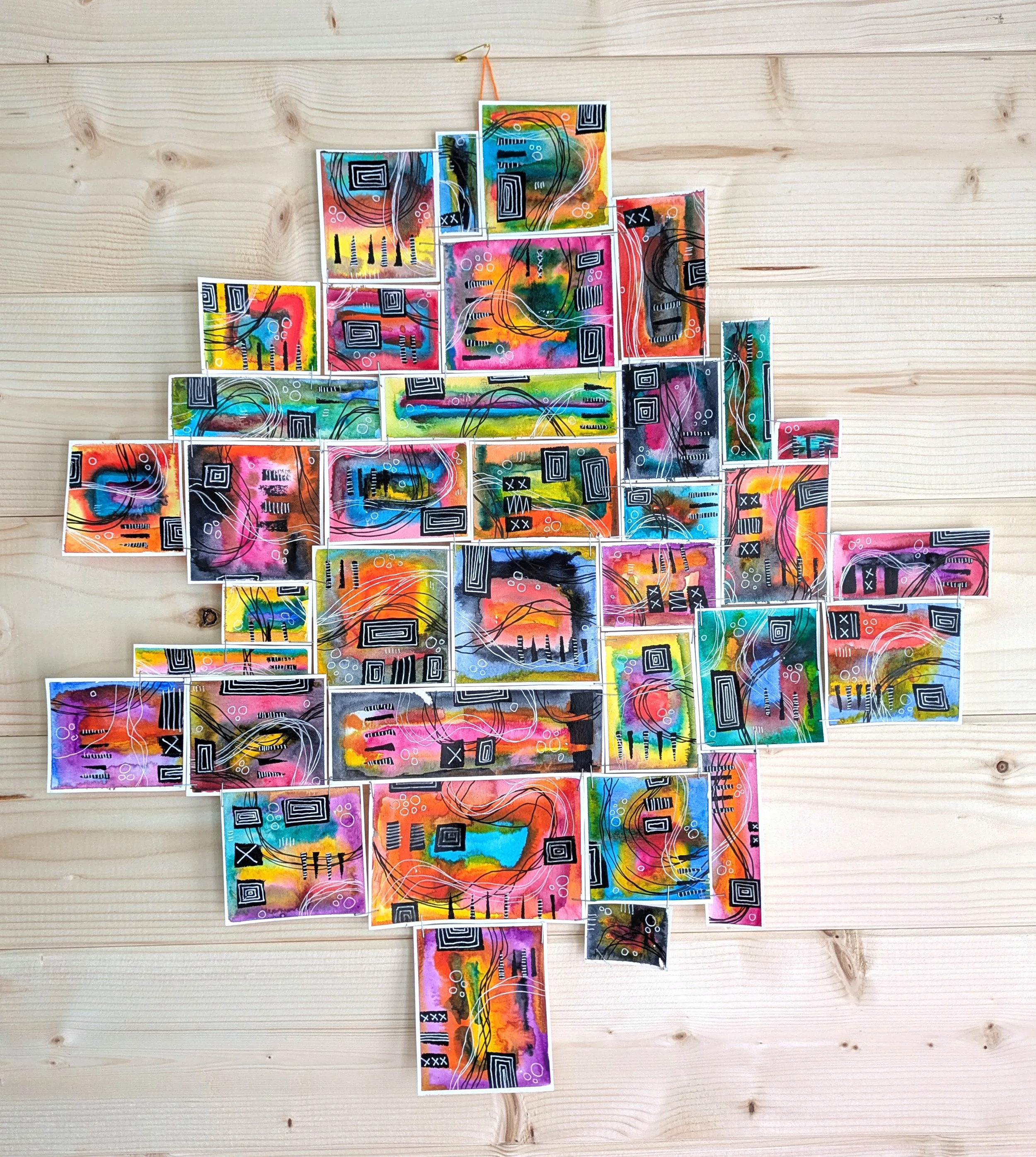 Staples and abstract art, also a new friend!