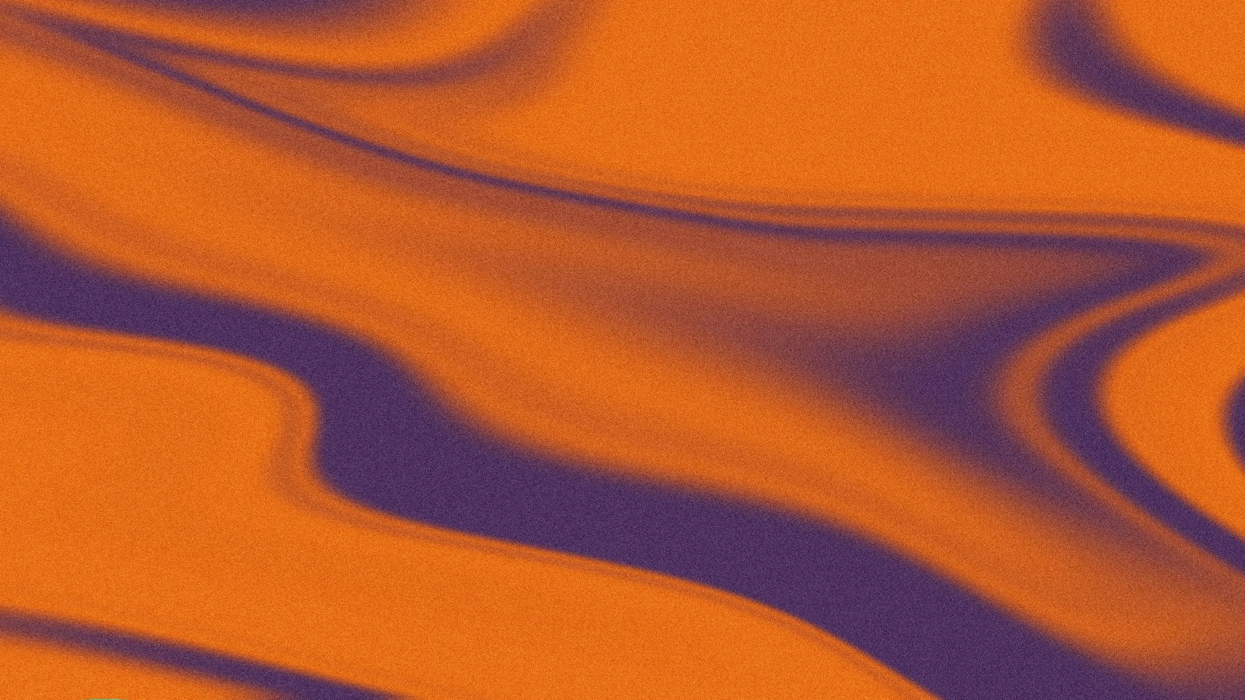 Abstract pattern with orange and purple flowing, curved lines.