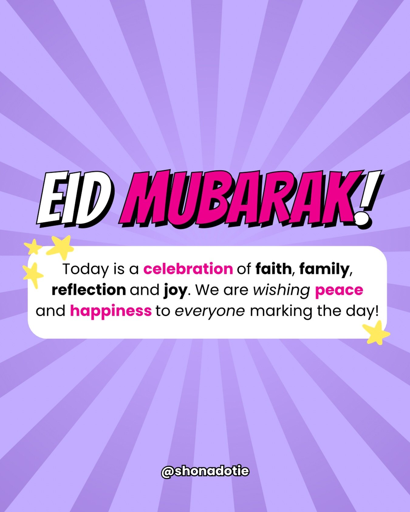 Eid Mubarak to everyone in our community celebrating today🌙✨ ⁠
⁠
Wishing you a day filled with peace, joy, love and time with family and friends. We&rsquo;re sending so much love to all the girls, young people and families marking this special occas