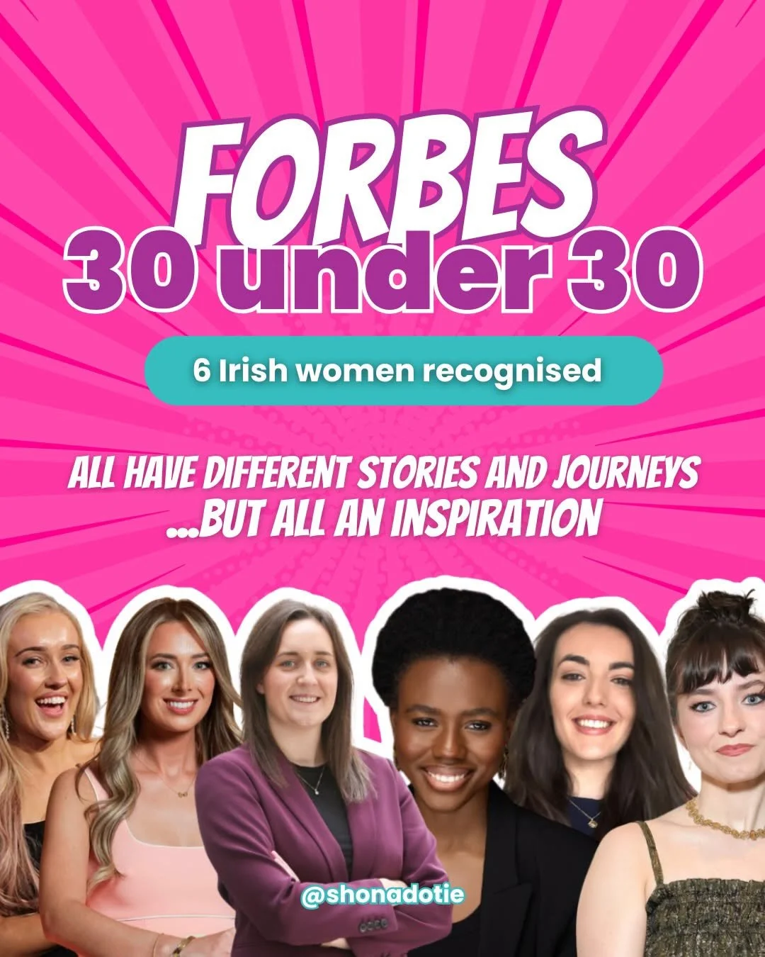 Irish women are amazing and of course we don&rsquo;t have to tell you that! This week 6 women were honorees of the #forbes30under30 2026 list. 

We are so inspired and motivated by them and we hope you are too! As young women in Ireland we don&rsquo;