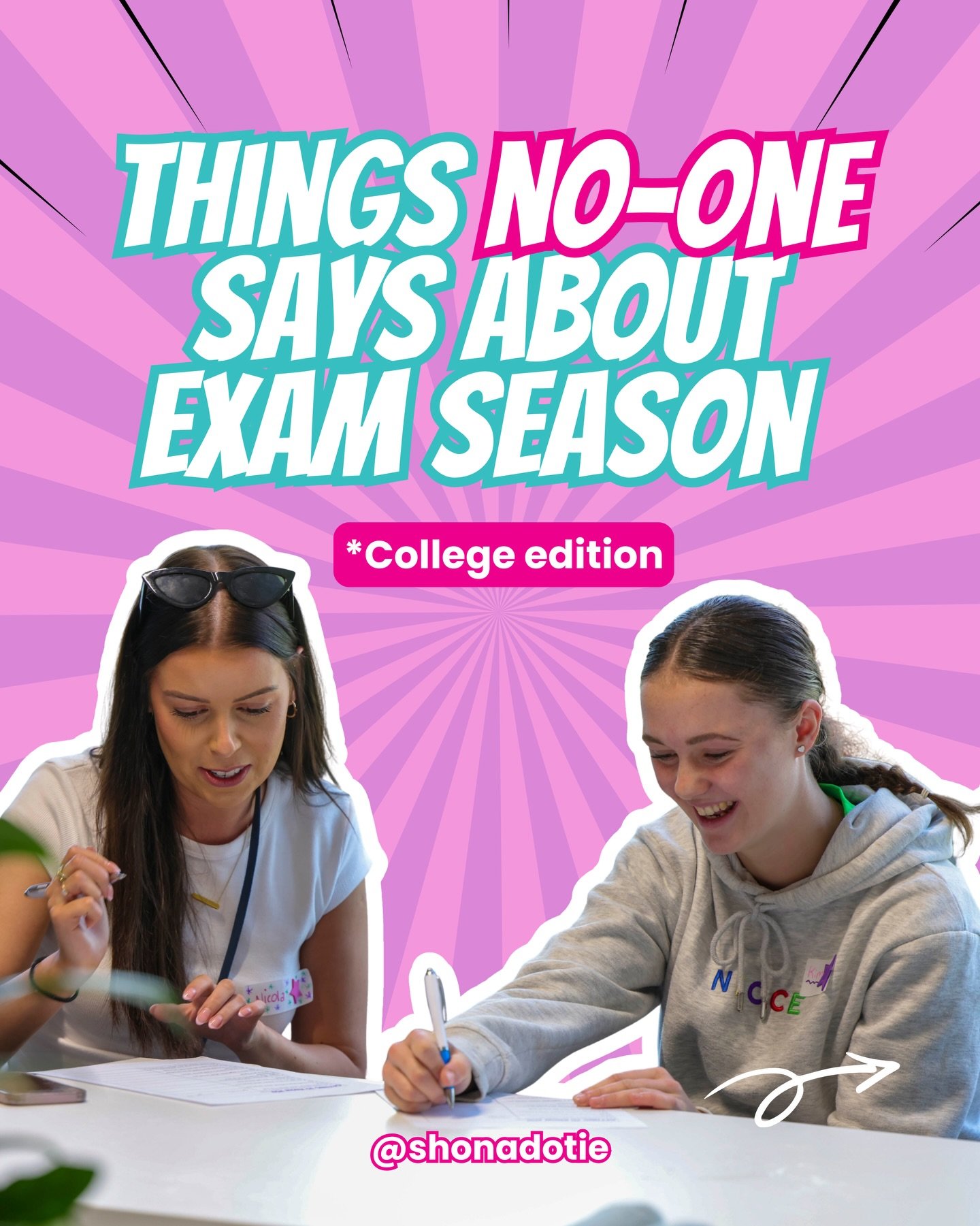 Whether you&rsquo;re going into your first year of college exams or you&rsquo;ve done this before, exam season is tough but there are ways to thrive during this period. Remember that you perform your best when your operating at a good level. Wishing 