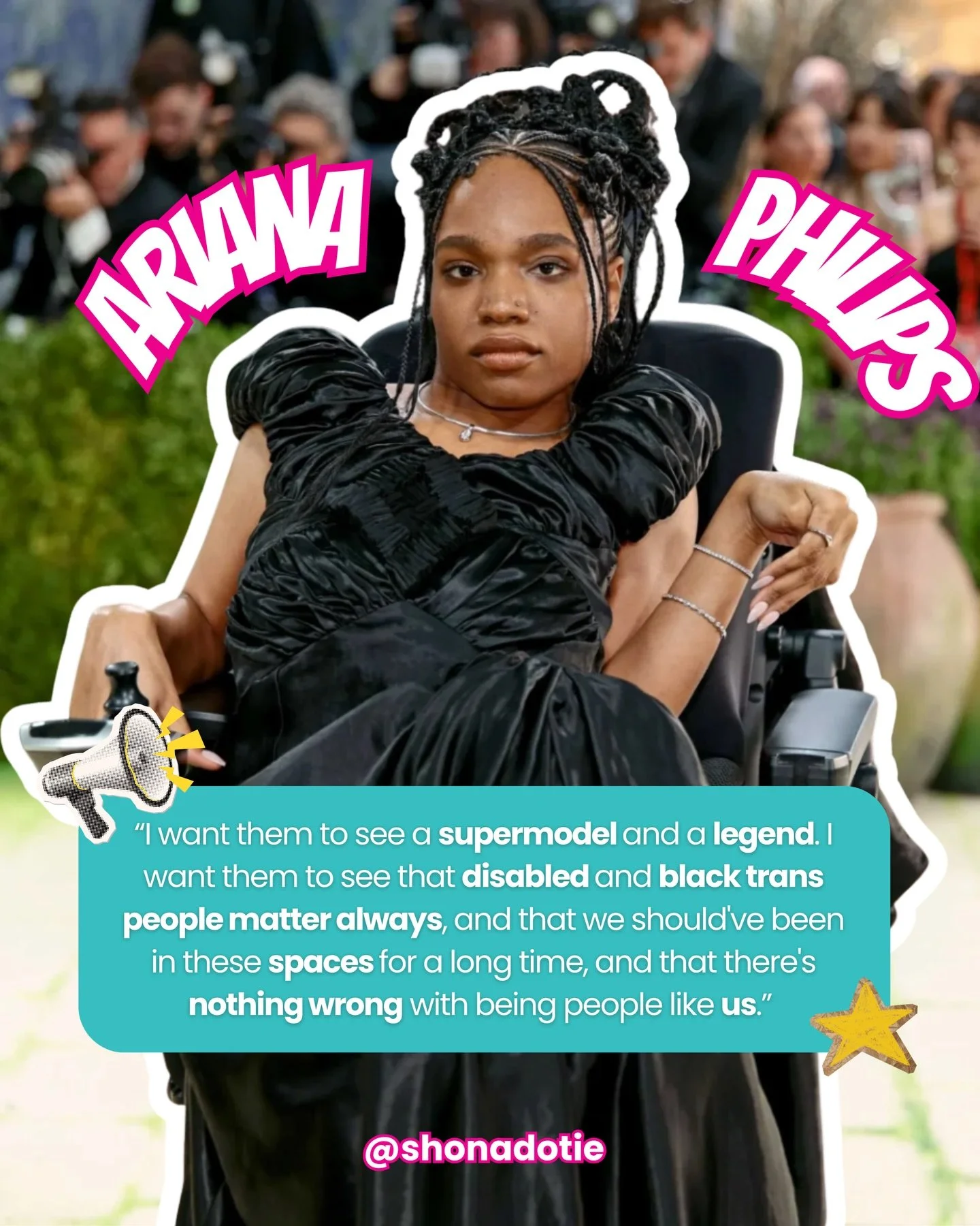 Two weeks ago, we watched history unfold at the Met Gala 💖🙌

For the first time, a more accessible venue meant disabled guests could fully experience fashion&rsquo;s biggest night in a more inclusive way🌟

One of those icons was @aarianaphilip and