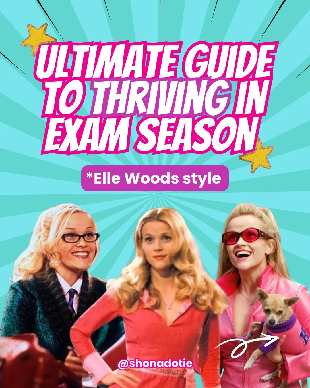 Exam season can be tough, but Elle Woods has a few tricks to make it feel that little bit easier 💅📚 ⁠
⁠
From cute but realistic study plans, pretty pens and your favourite comfort drink, to believing in yourself and starting before you feel confide