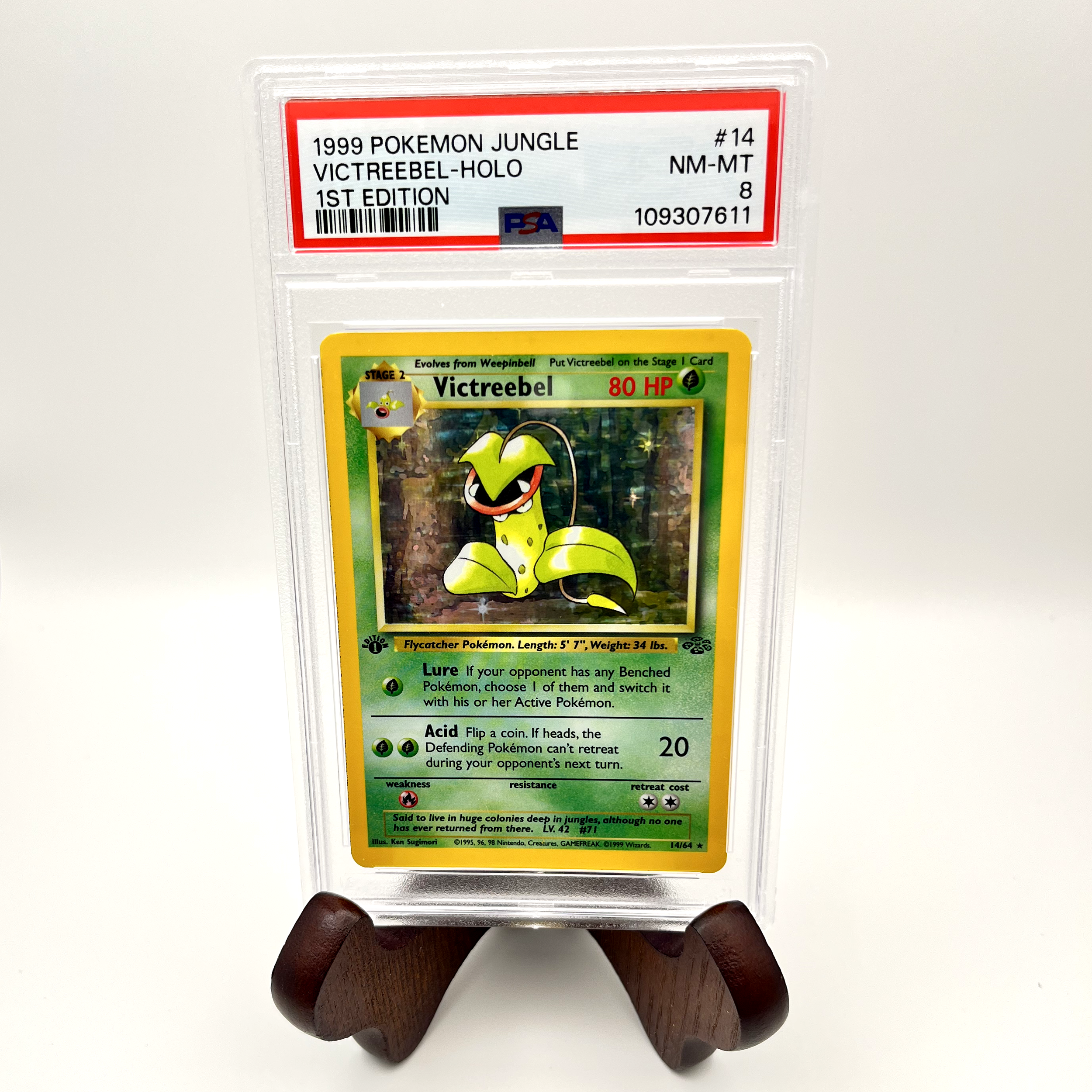 1999 Victreebel Holo First Edition PSA 8