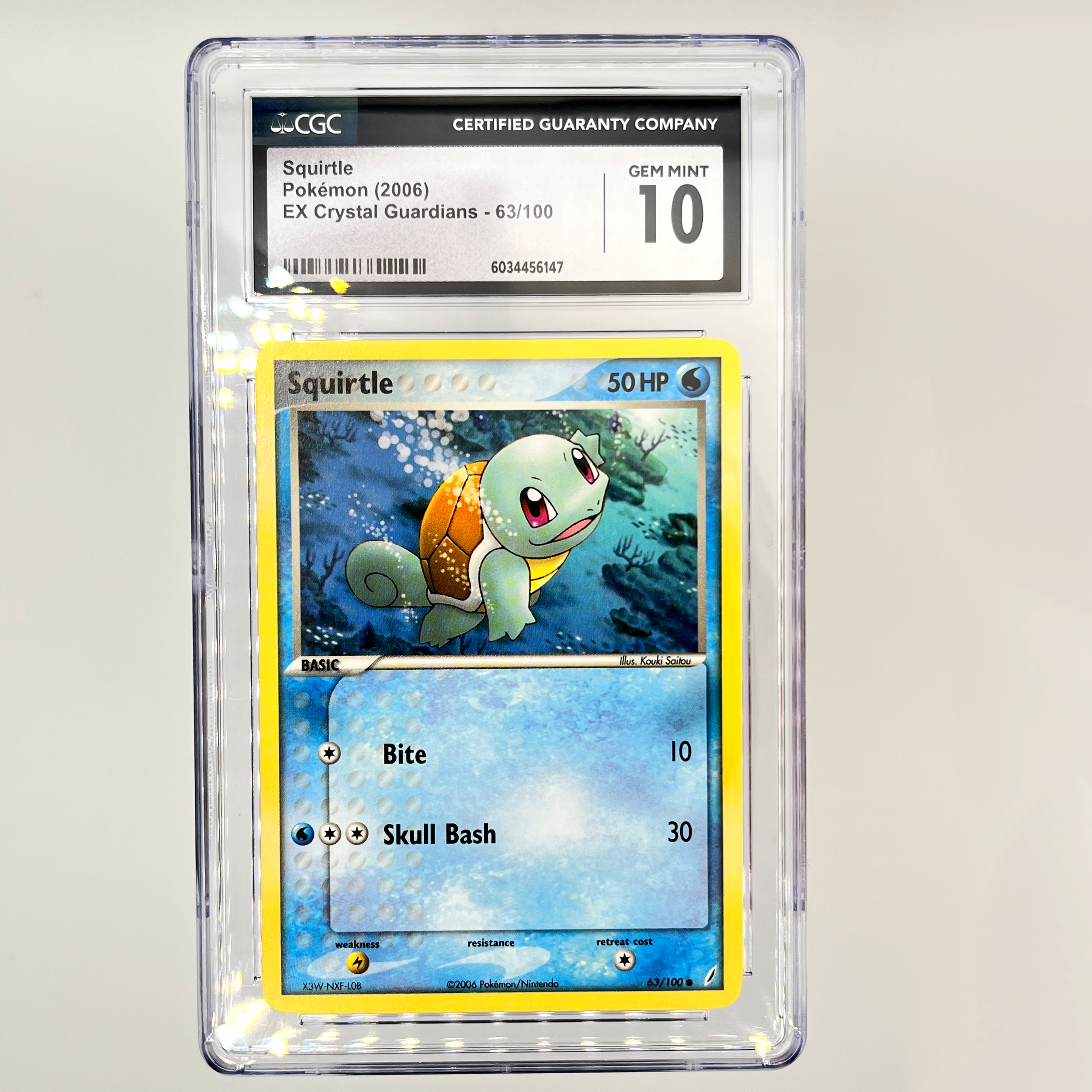 squirtle graded card Pokemon Graded: Squirtle CGC 10 main image 1