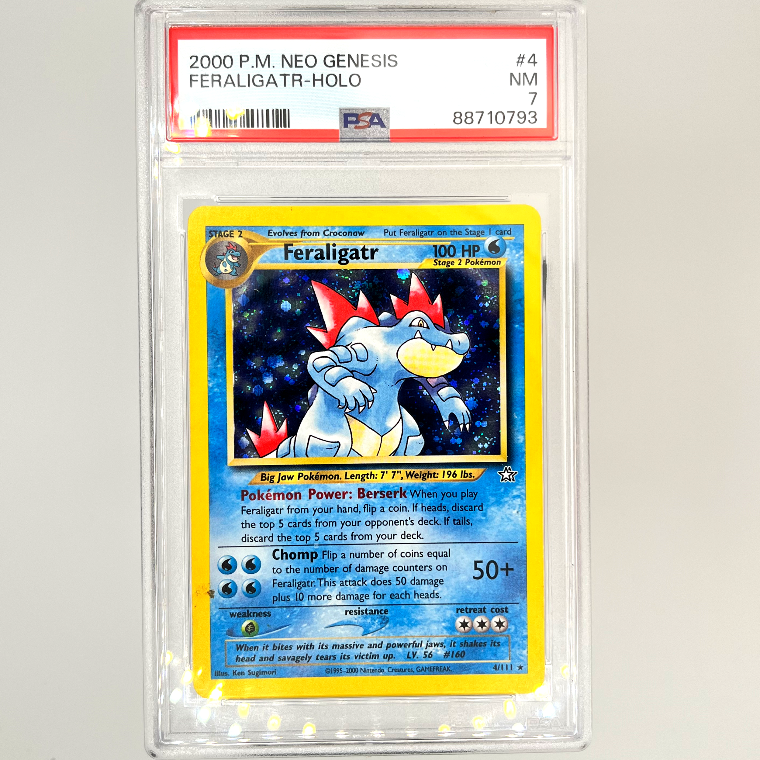 2000 Feraligatr Holo PSA 7