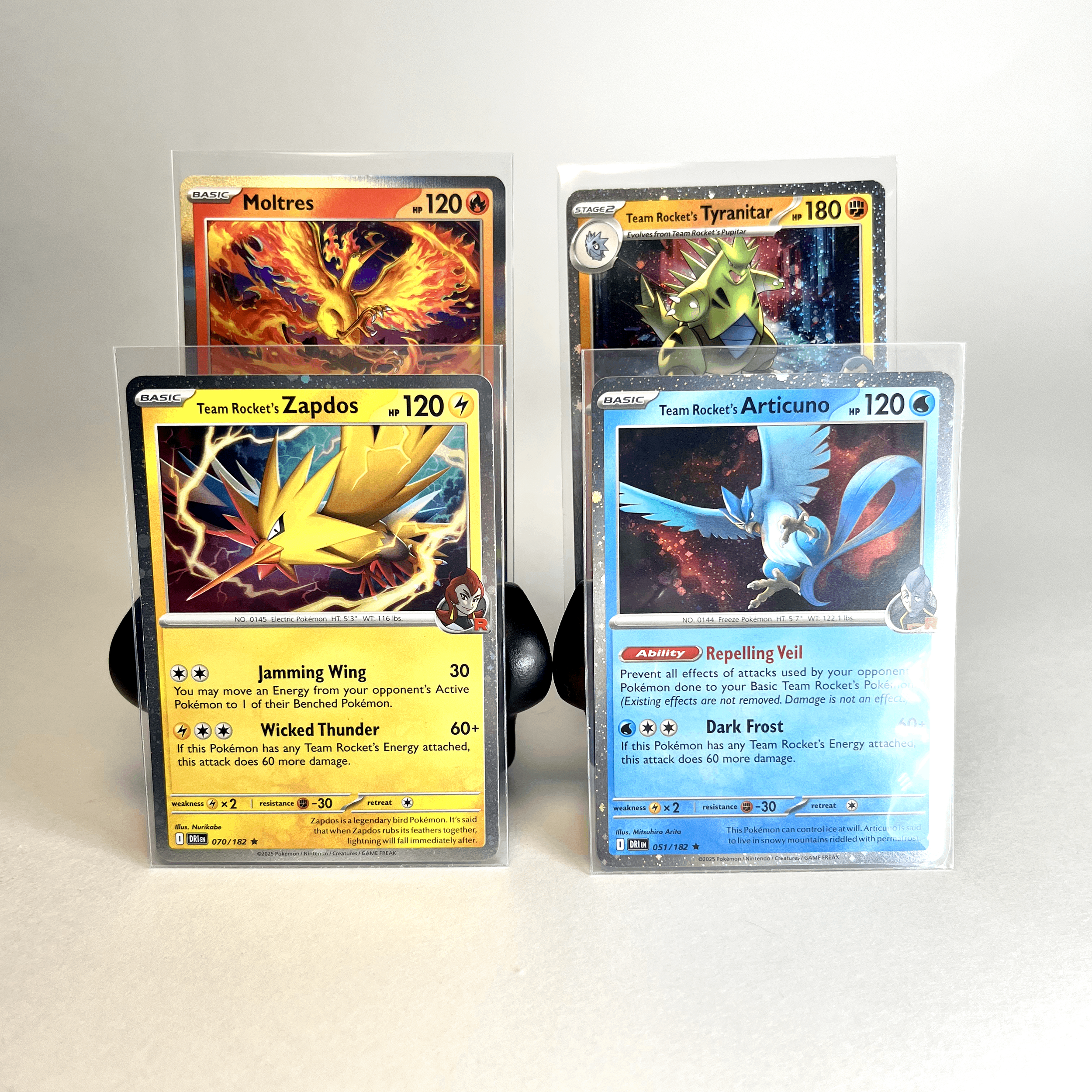 Team Rocket Gamestop Confetti Holo Trio w/ Moltres