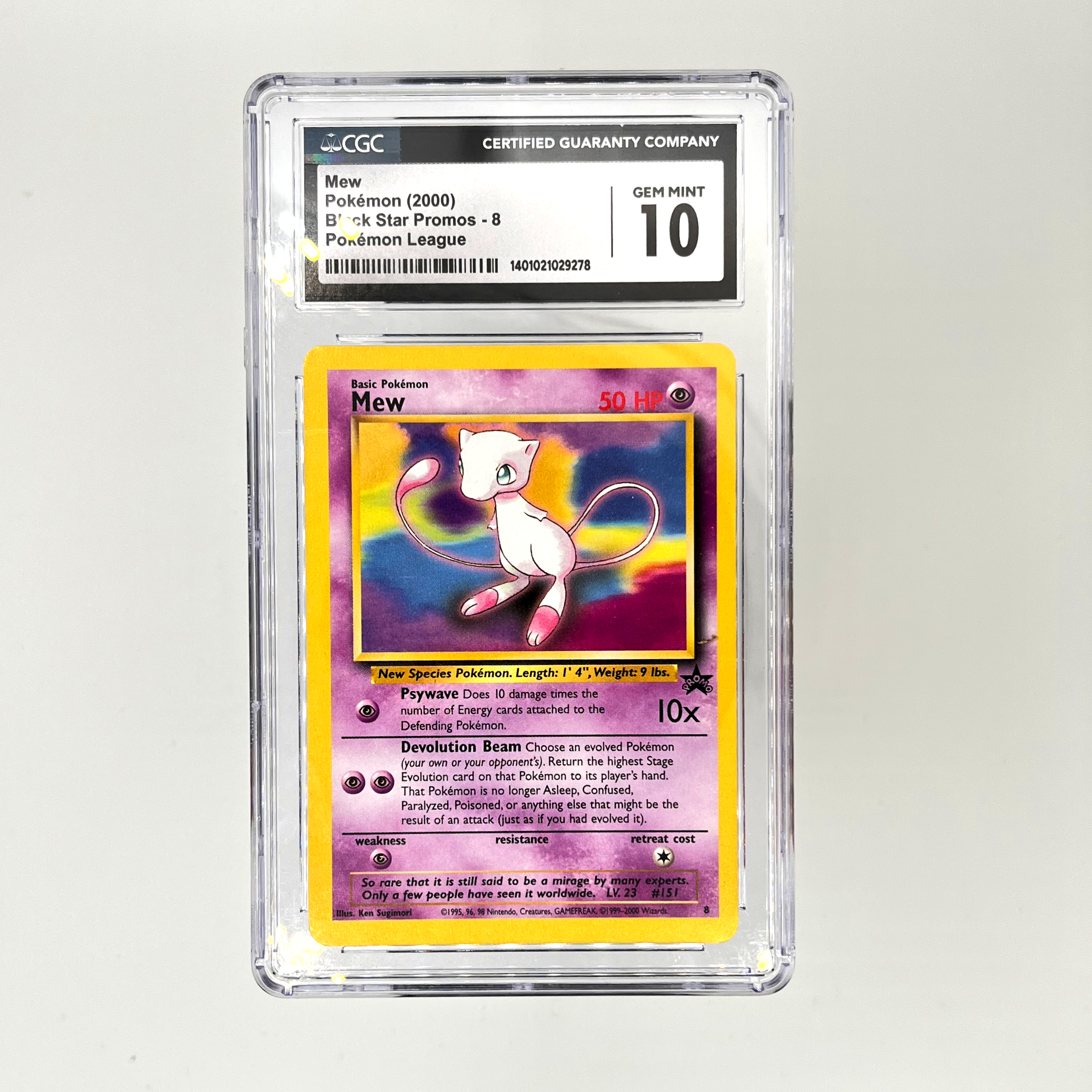2000 Mew League Promo CGC 10