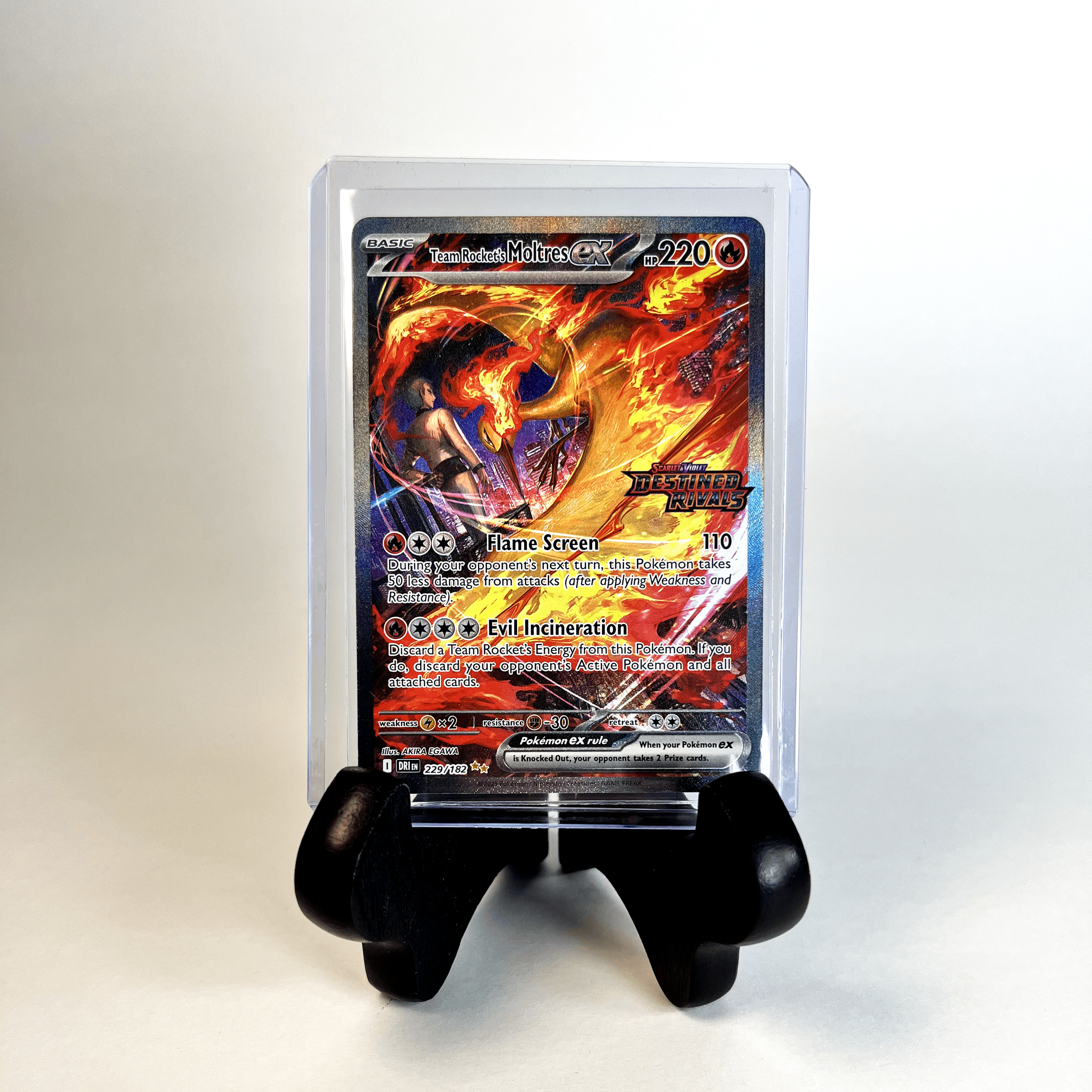 Team Rocket's Moltres EX Stamped SIR