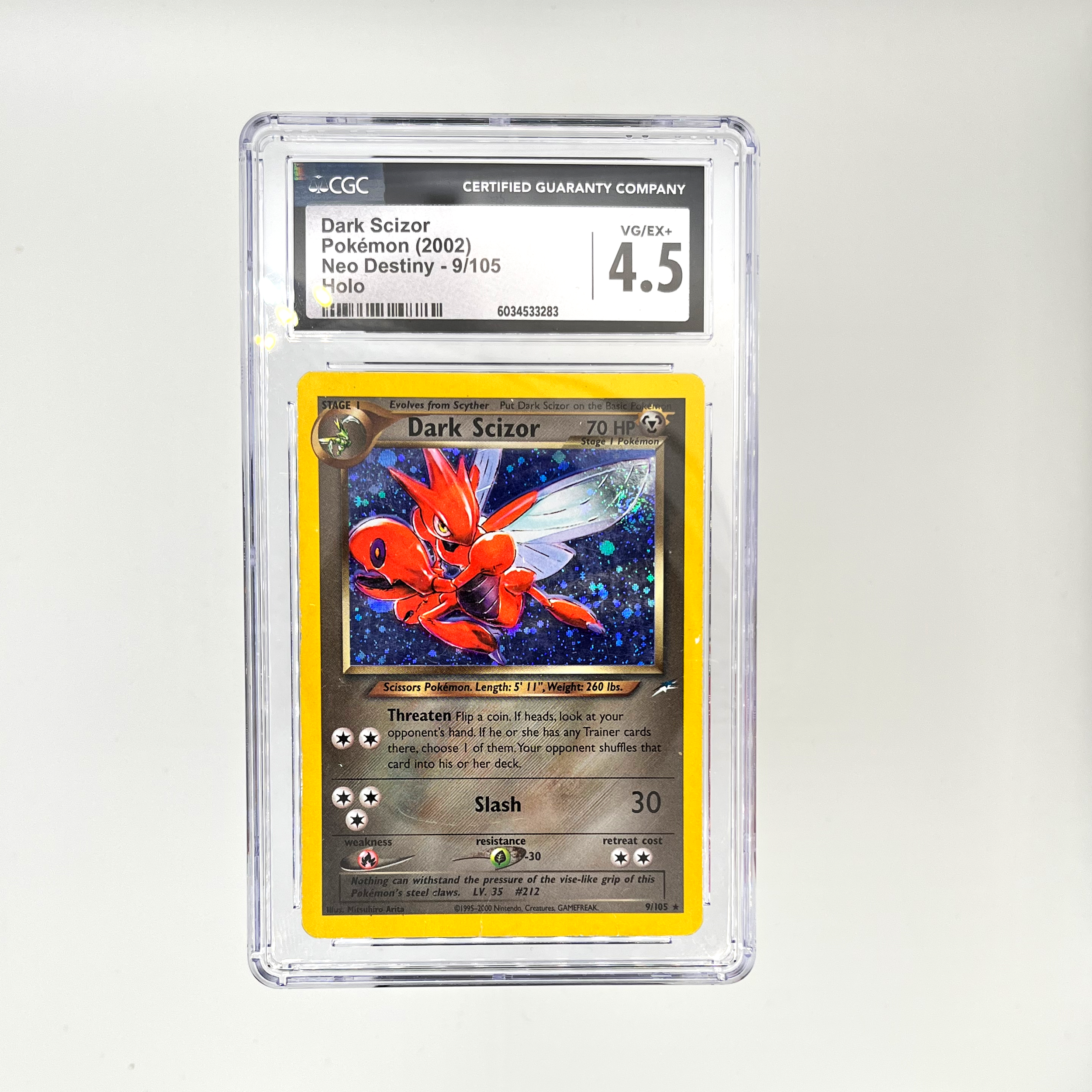 2002 Dark Scizor Holo CGC 4.5