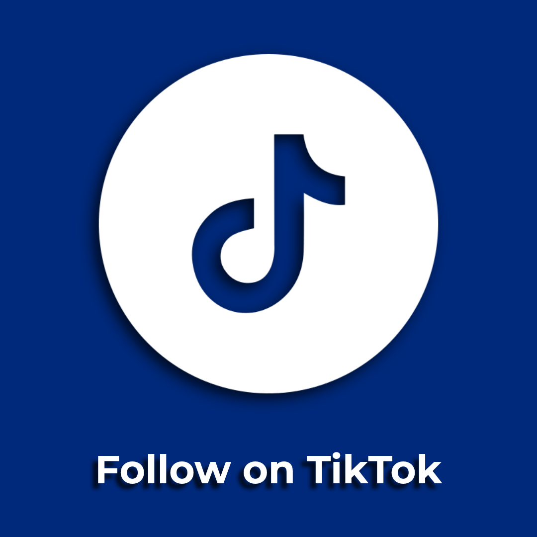 TikTok app icon with text 'Follow on TikTok'