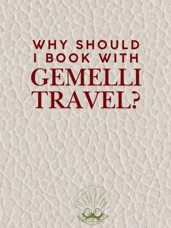 The burning question: WHY should I book with Gemelli Travel? Here, we&rsquo;ve outlined exactly what our role will be in your travel plans based on our four services on offer to you. You can enjoy curated guidebooks that are sent straight to your pho