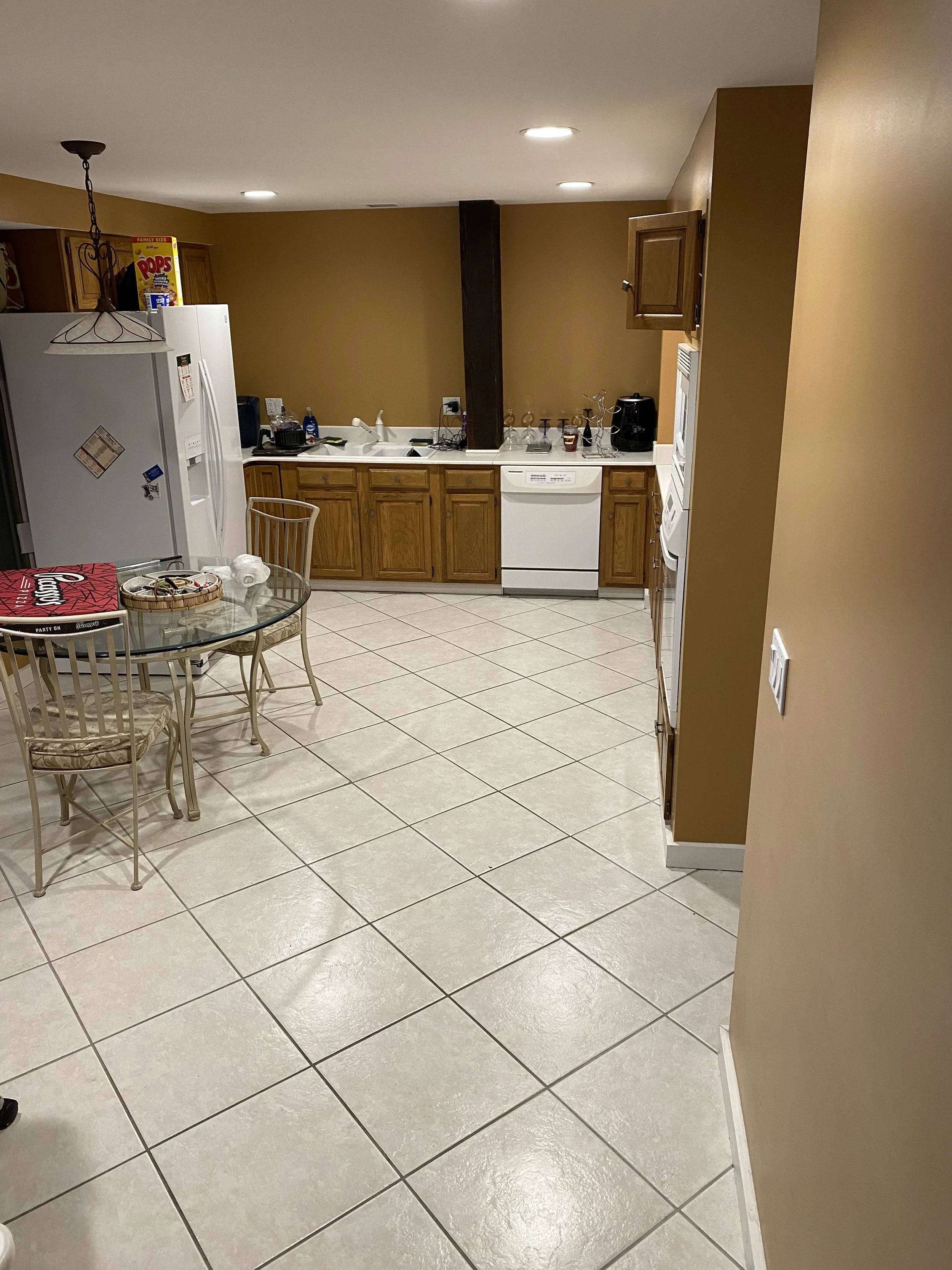 "Spotless kitchen in Buffalo, NY after professional deep cleaning with sanitized counters, polished appliances, and gleaming surfaces."
