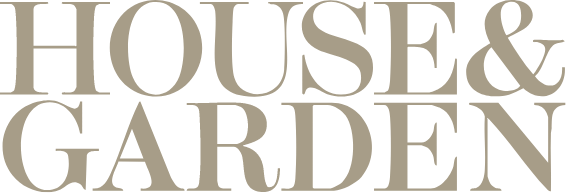 The words 'HOUSE & GARDEN' in large, bold font on a black background.