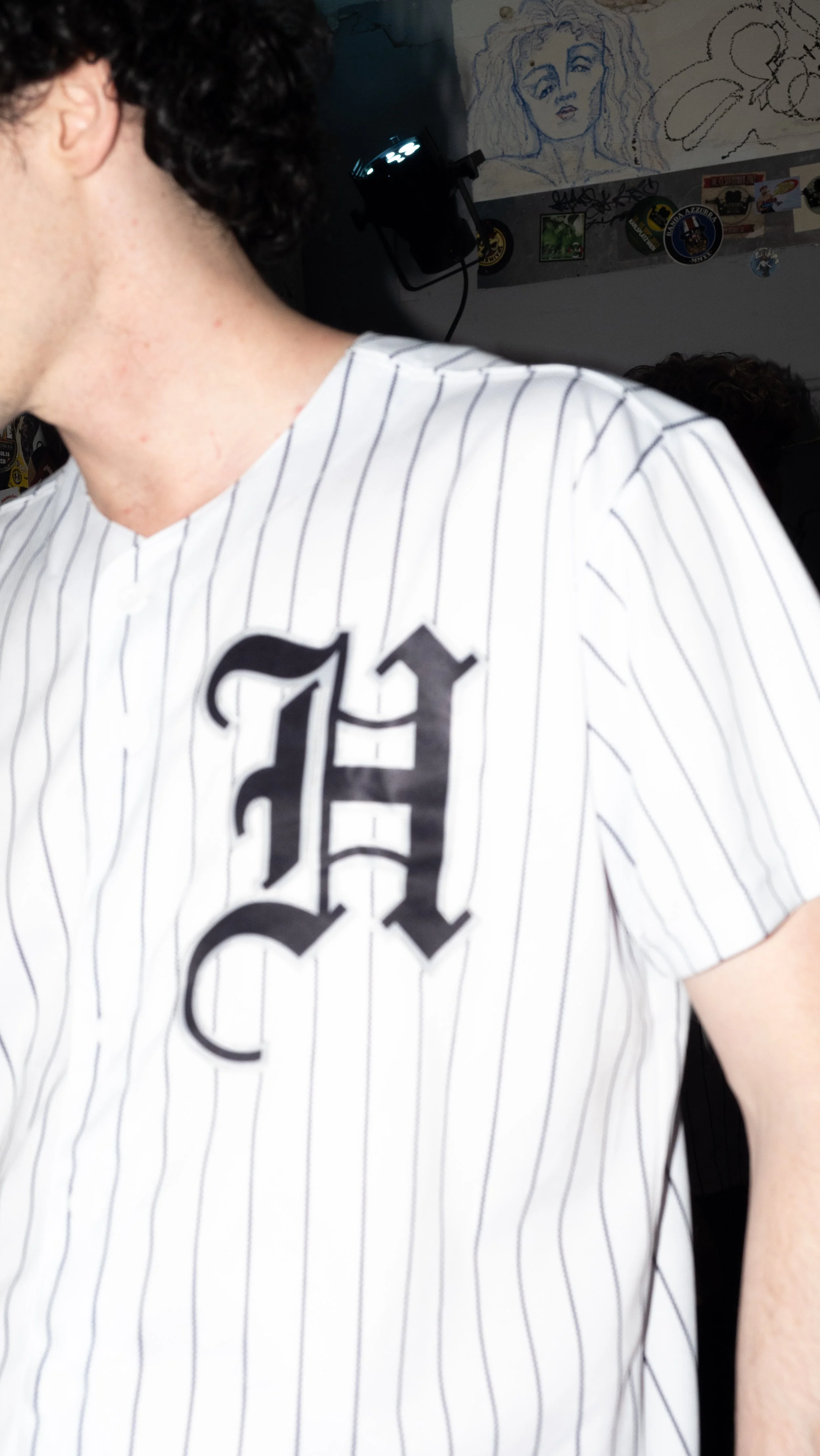 Hayden Arp, Backstage, Flash Photography, Portrait, Baseball Outfit, Live, Music Photography