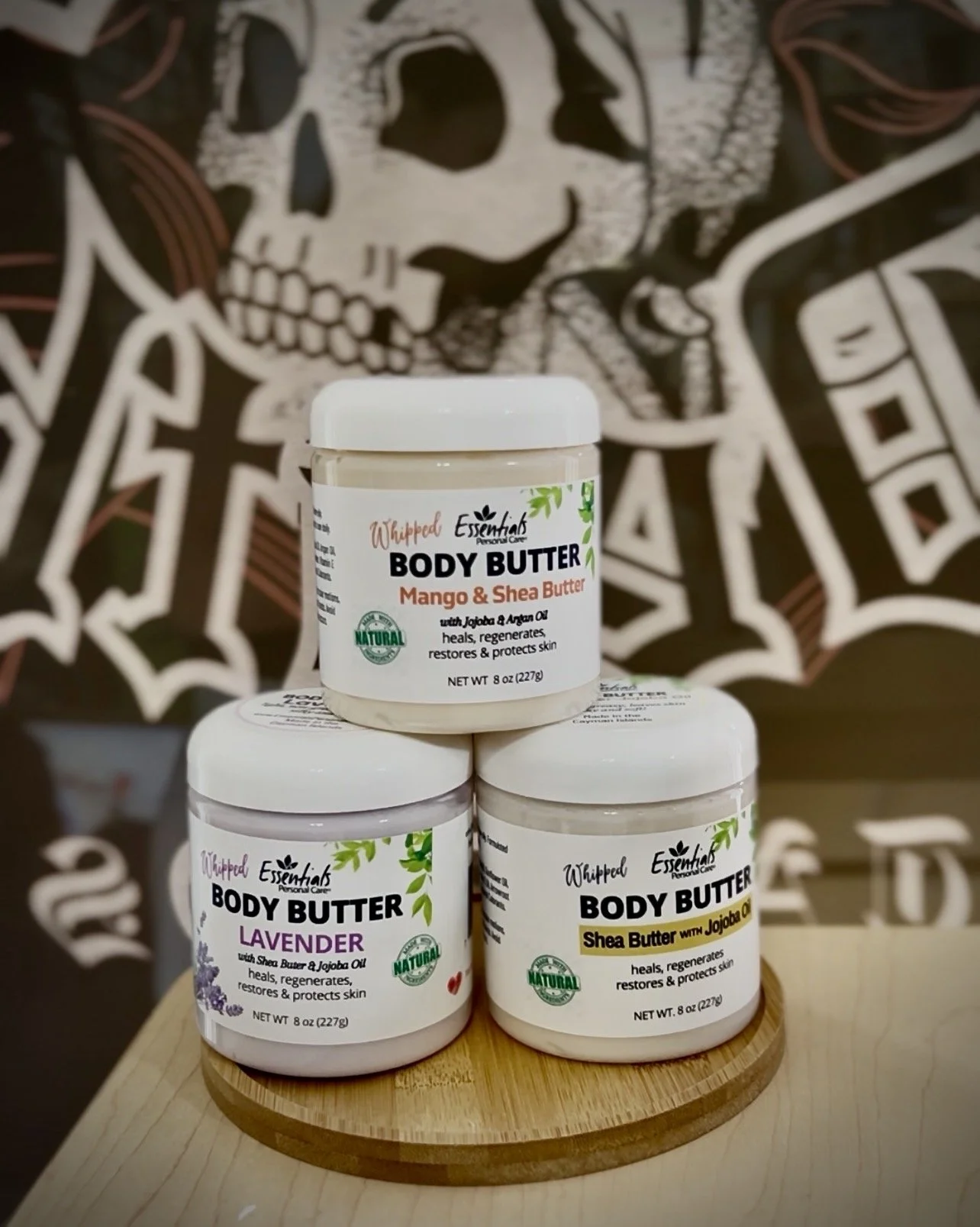 Essentials Personal Care Whipped Body Butter - Shea Butter with Jojoba Oil (8oz)