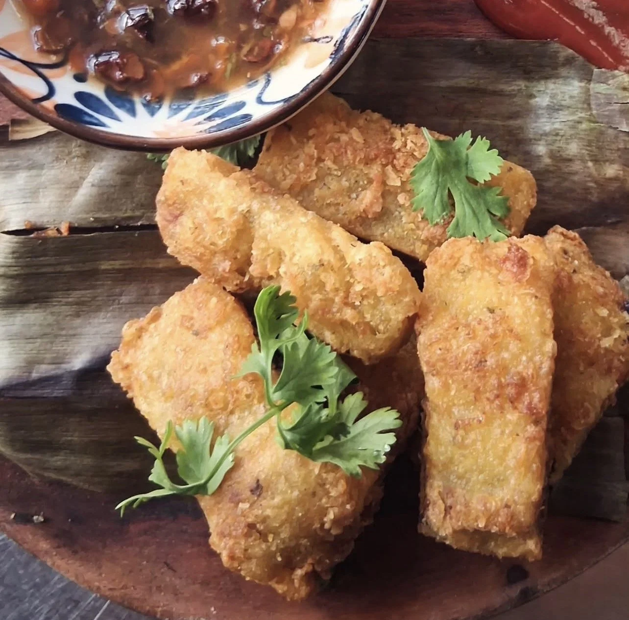 Vegan fritters by Chef Karla Ortiz