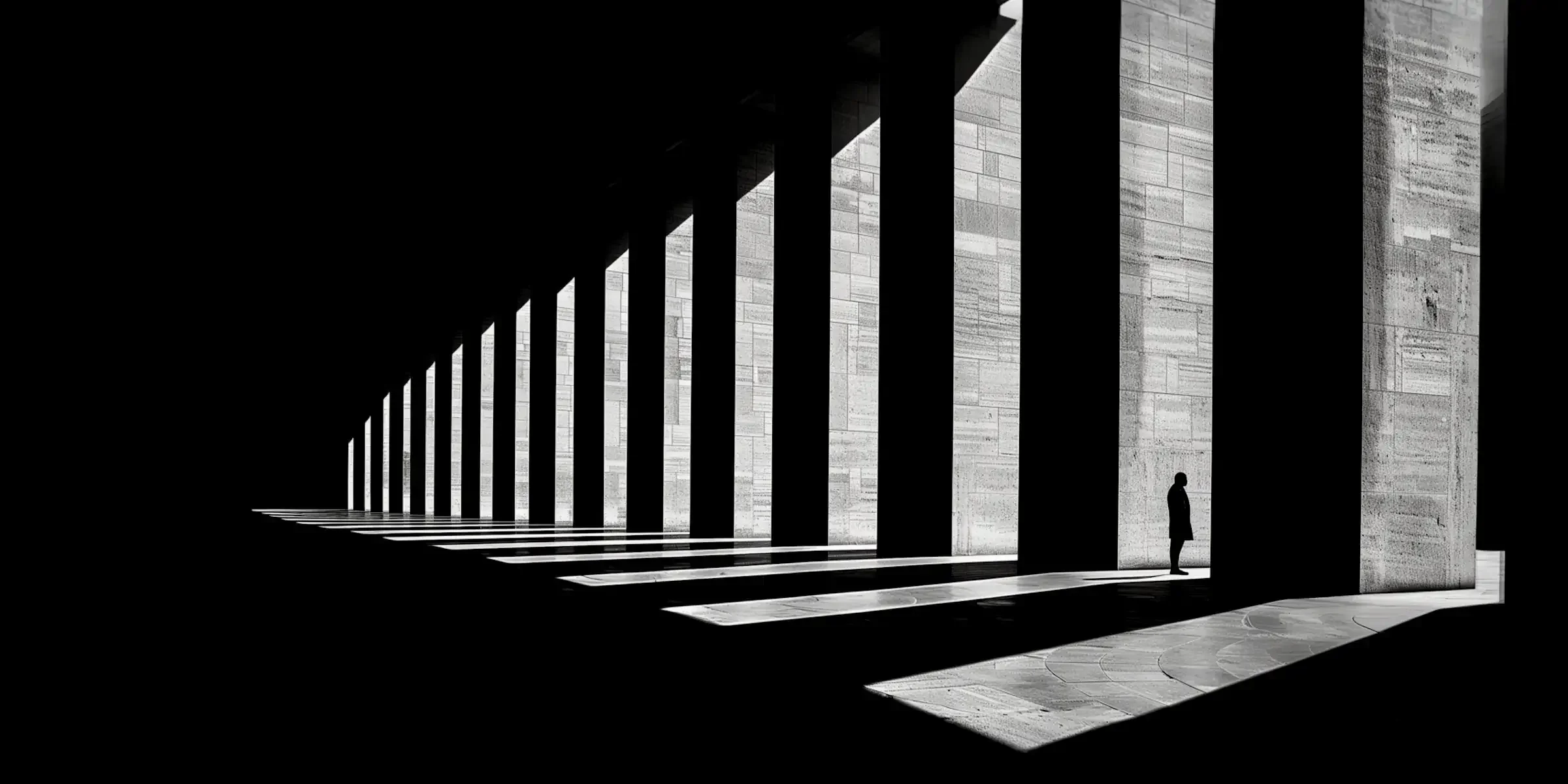 Silhouette d’un manager incarnant une posture de leadership alignée dans un cadre structurant