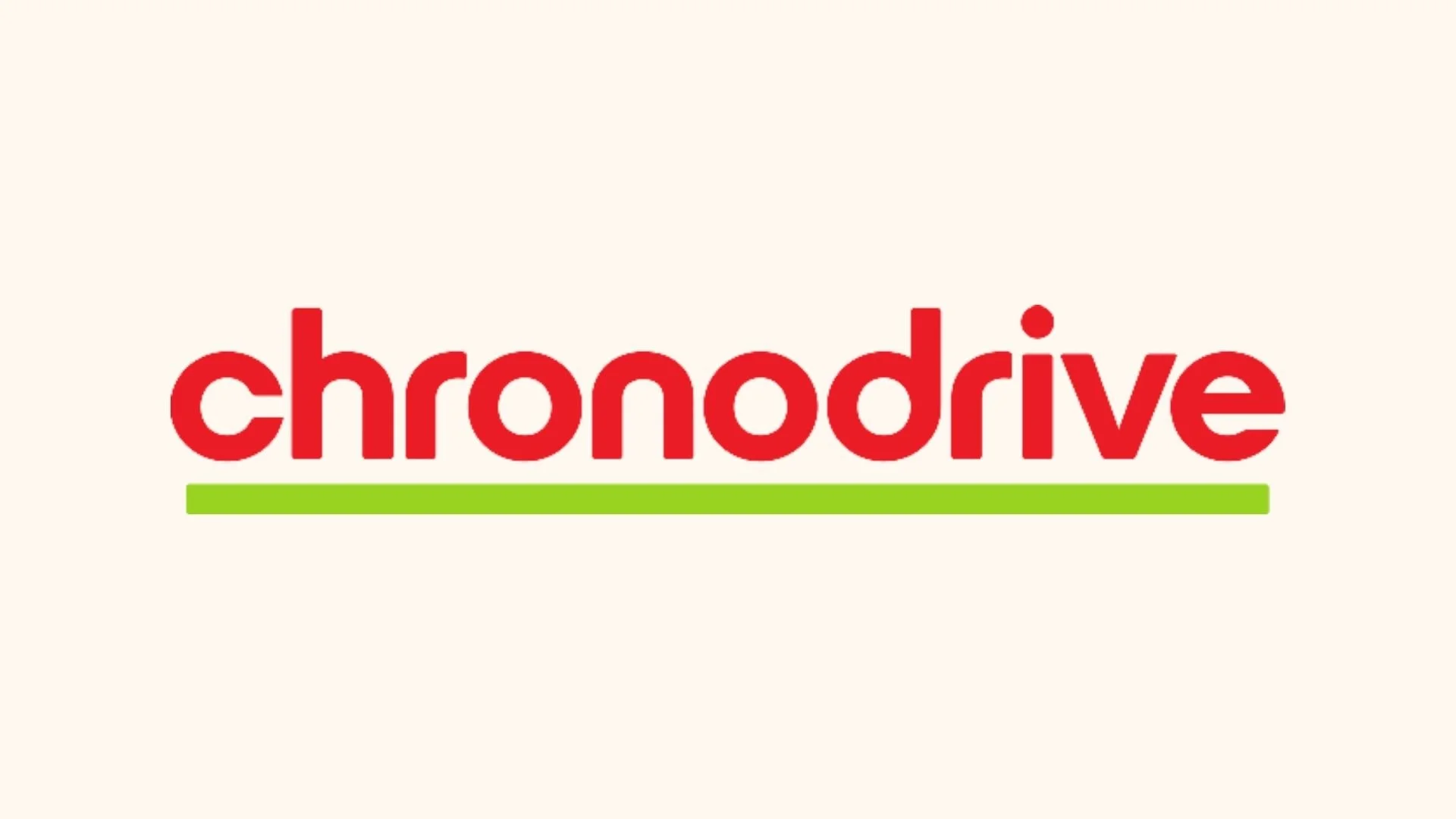 Logo de la marque Chorddrive avec le nom en rouge au-dessus d'une ligne verte sur fond beige