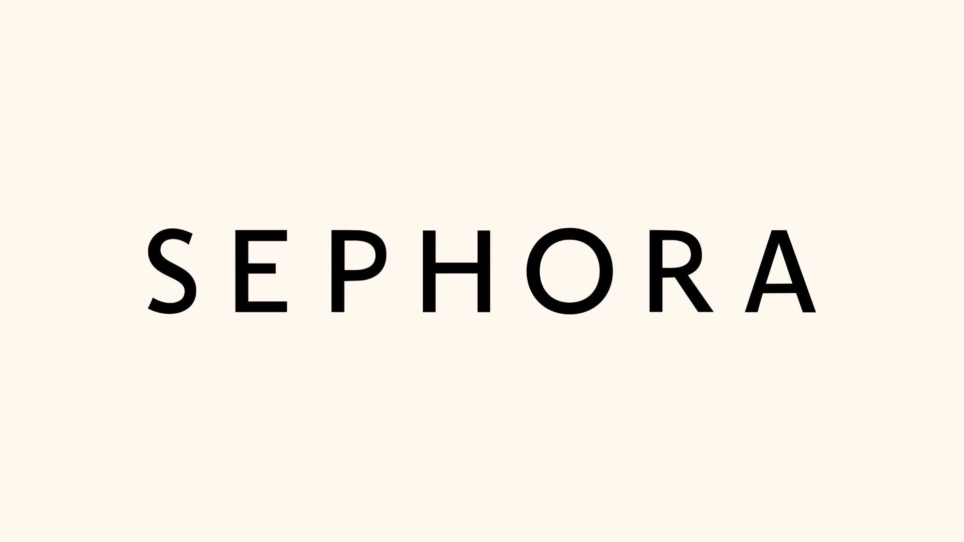 Logo de Sephora avec texte noir sur fond clair.