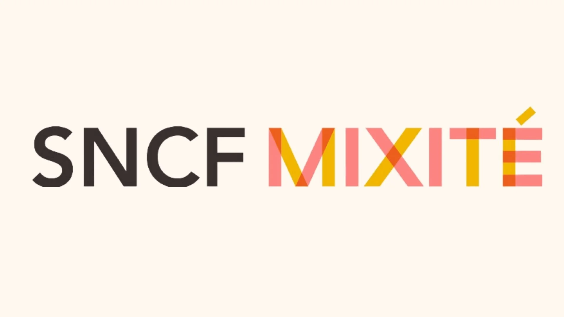 Logo de la SNCF MIXTE avec des lettres en différentes couleurs et styles.