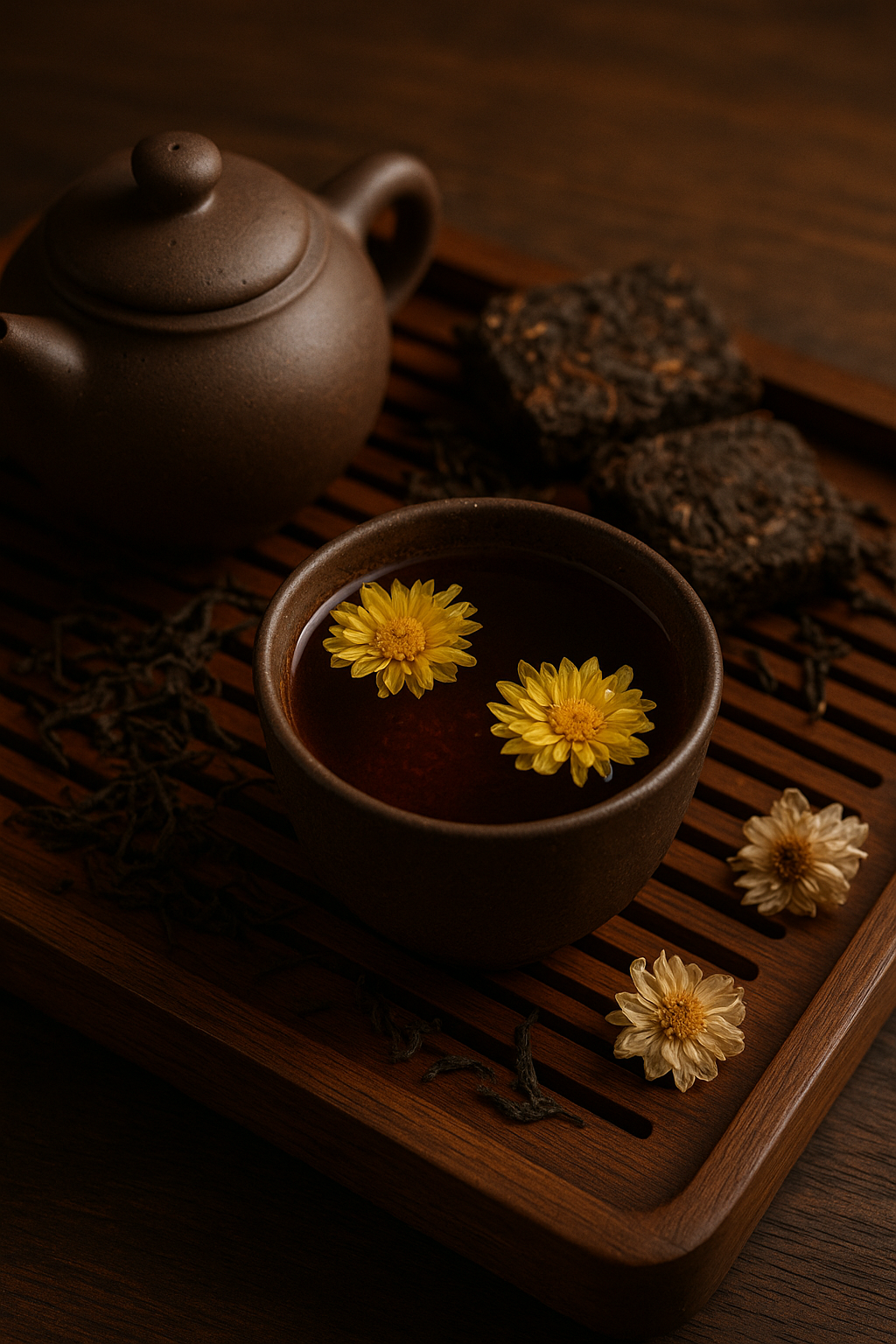 Tea Collection: Chrysanthemum Pu-erh Blend (Cantonese Tradition)