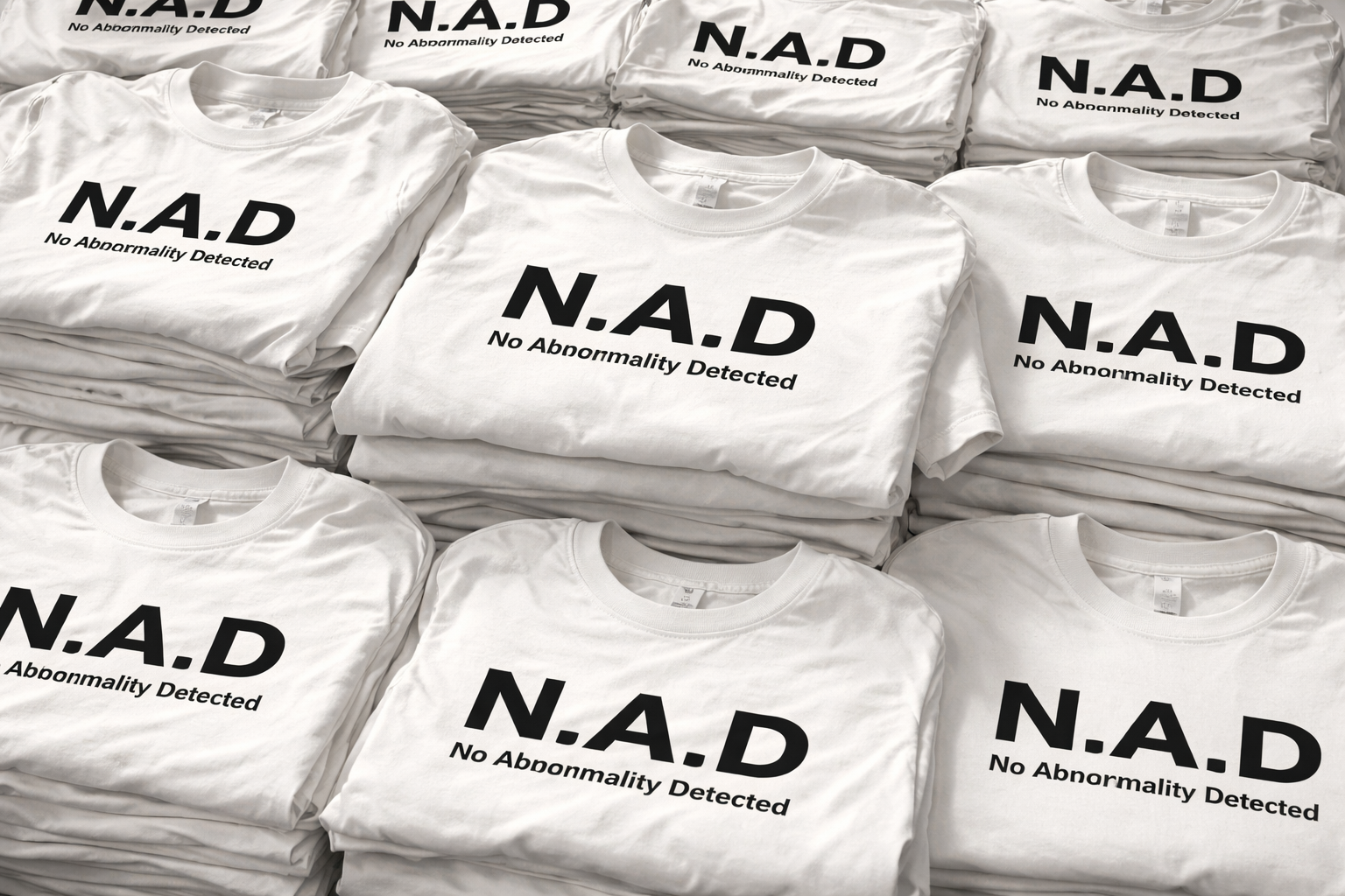 N.A.D No Abnormalities Detected T-shirt