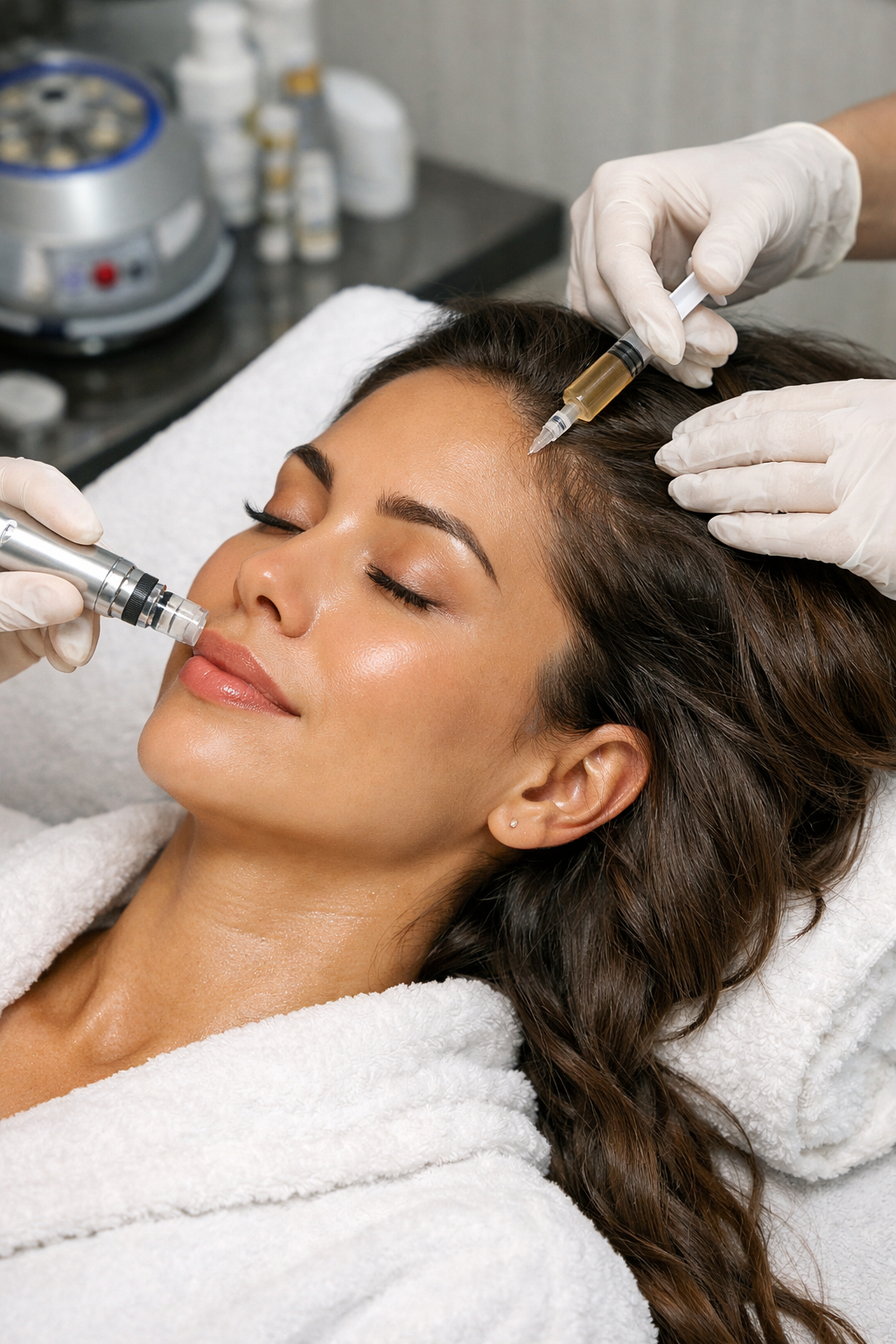 Hair &amp; Skin powerful growth factors to repair damaged hair follicles and aging skin.