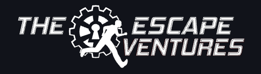 Logo for The Escape Ventures featuring a gear and a running figure