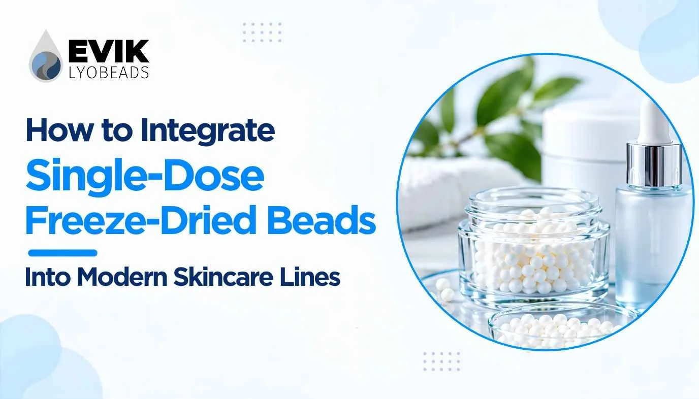 Brand team planning how to integrate singledose freeze-dried beads into a skincare line