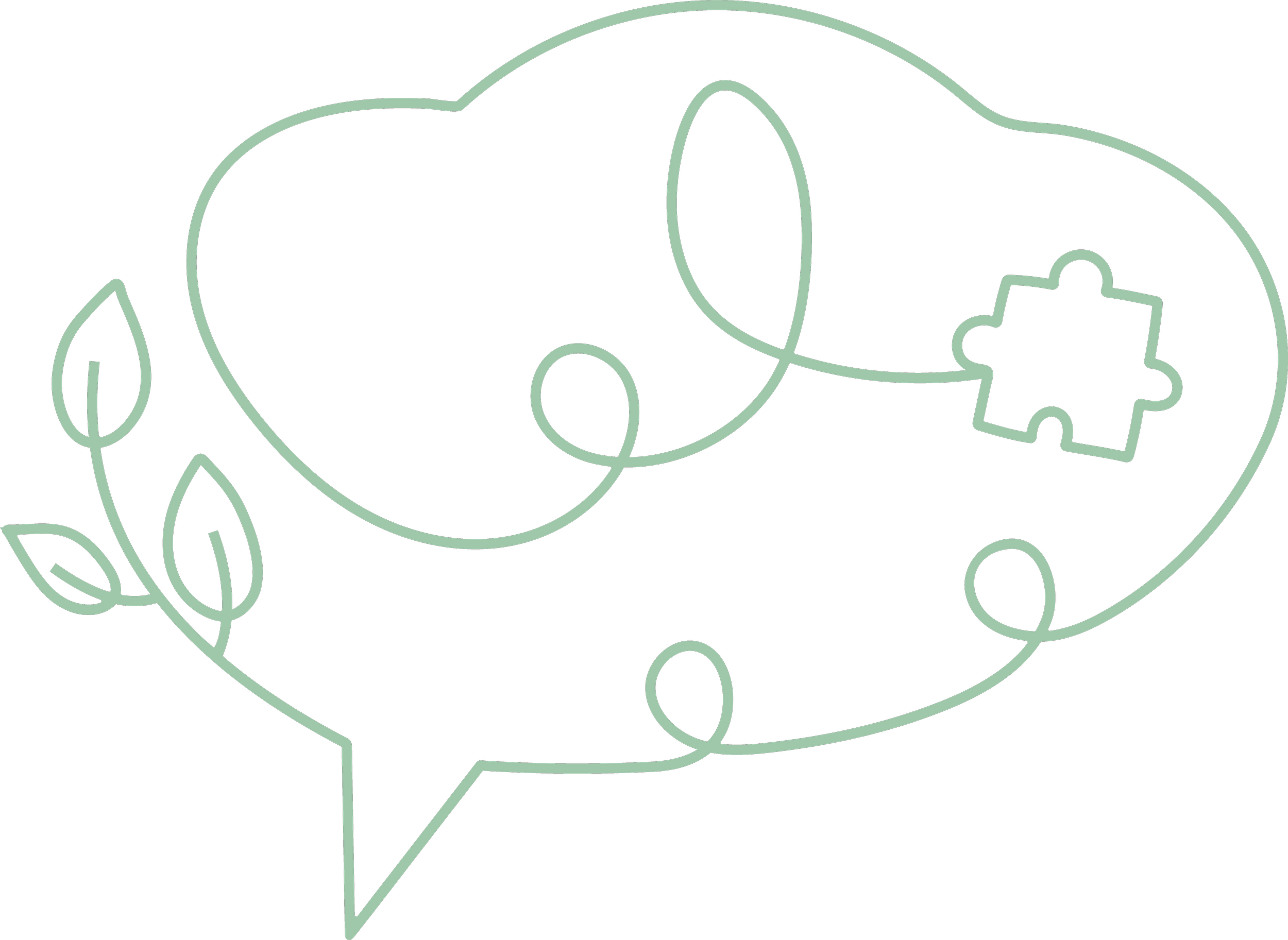 early branches child psychology submark logo in green