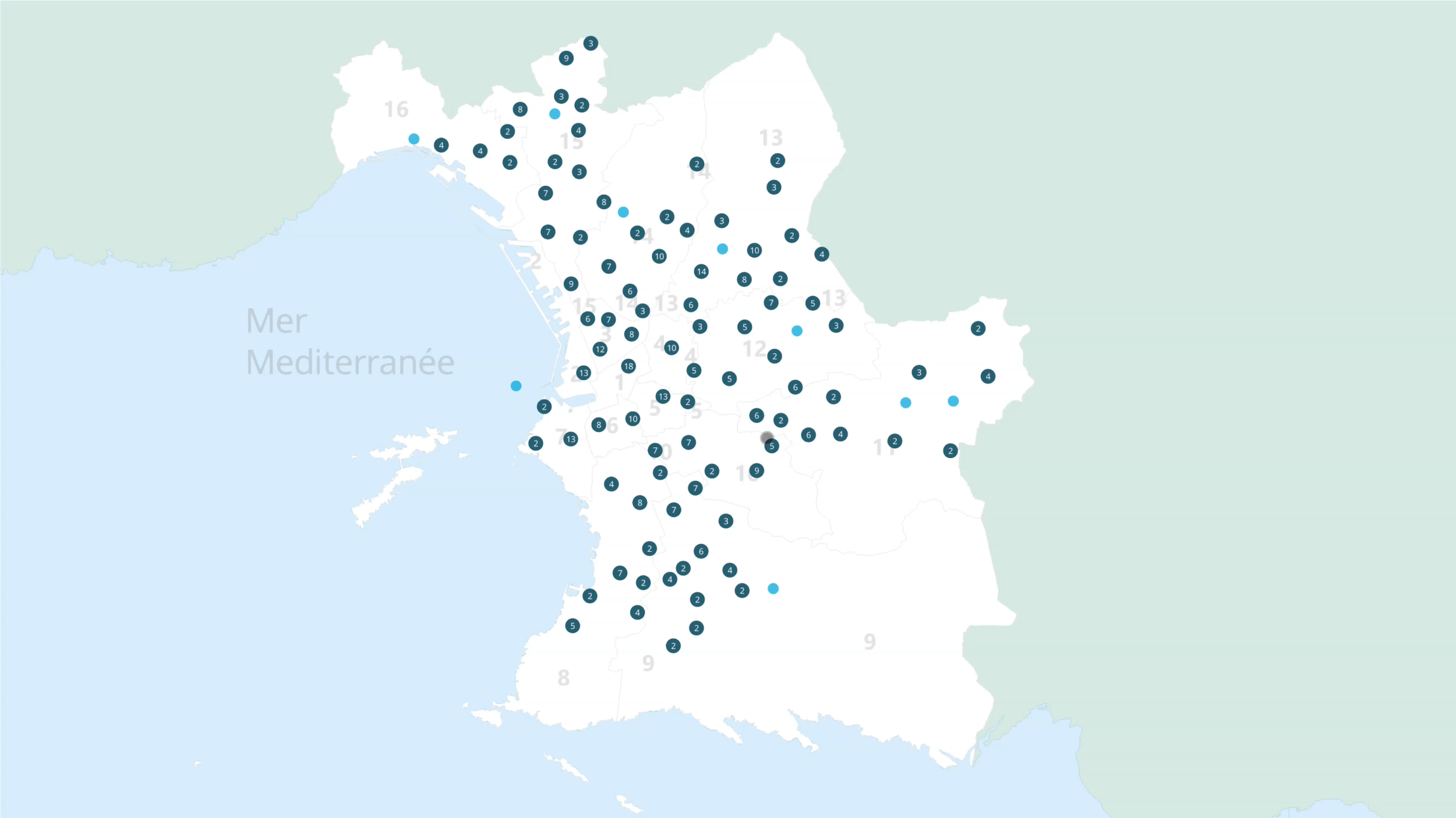 Carte des écoles