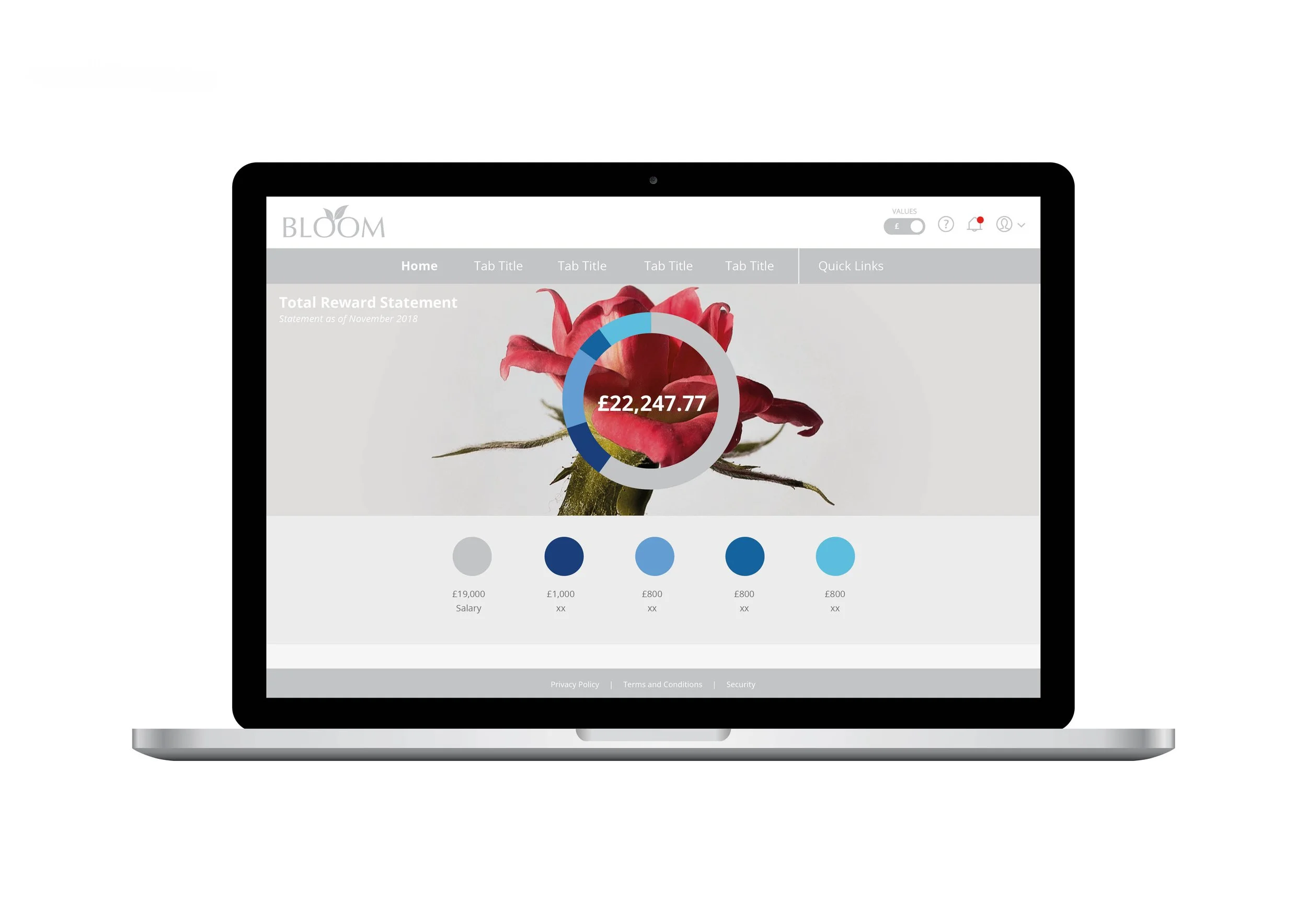 Bloom Benefits • Darwin branding