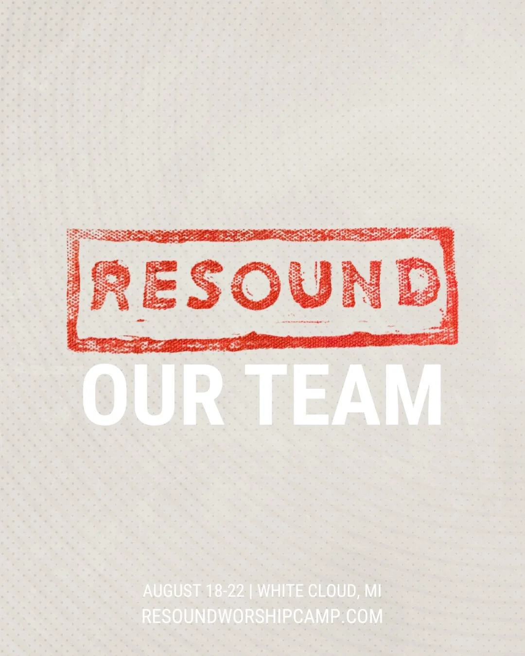 Meet some of the team at Resound Worship Camp! 
Applications are now open for Resound 2026!
