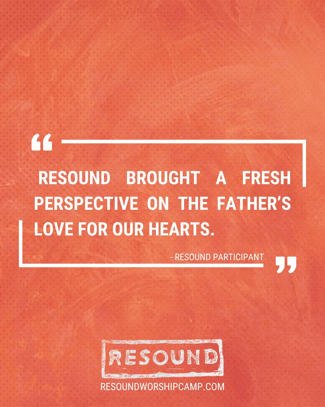 "Resound brought a fresh perspective on the Father's love for our hearts."⁠
- Resound Participant⁠
Applications for Resound 2026 are now open! 🔥⁠
#resoundtestimony #wholehearted