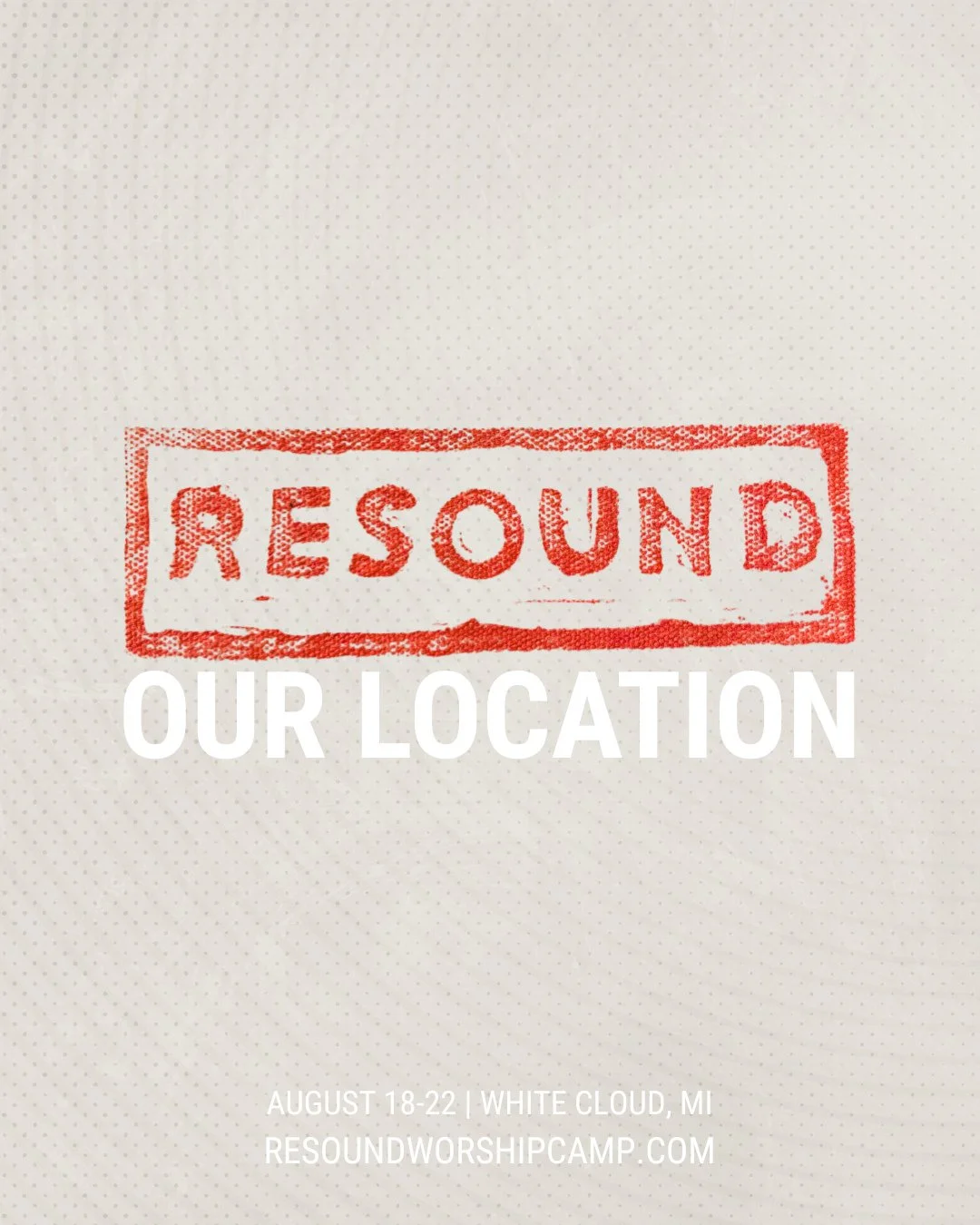 Resound will be held at Northern Glory Landing, a summer destination lakefront property on beautiful Diamond Lake in White Cloud, Michigan. With 8 charming cottages and a beautiful blue lake sparkling in the sunshine, Northern Glory Landing is the pe