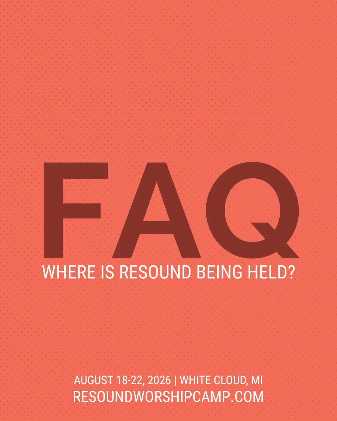 Resound is held at Northern Glory Landing, a summer destination lakefront property on beautiful Diamond Lake in White Cloud, Michigan. With 8 charming cottages and a beautiful blue lake sparkling in the sunshine, Northern Glory Landing is the perfect