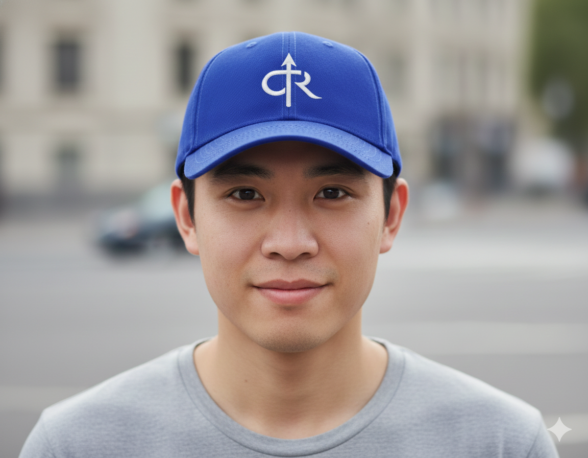 Cap on young man.png