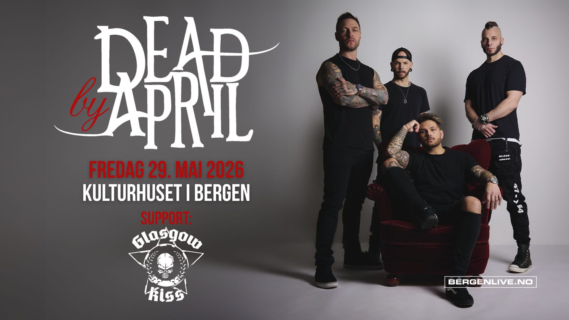 Dead by April + SUPPORT: Glasgow Kiss