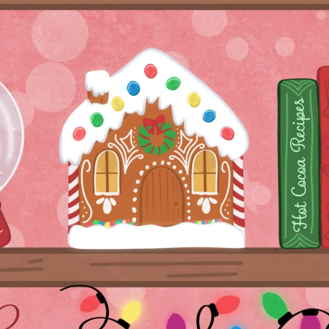 Can you believe that Christmas is 7 days away? I can&rsquo;t! This year flew by like crazy. 🎄🎁🎅🏻

In the spirit of Christmas, I wanted to share a few of my favorite pieces from my Santa&rsquo;s Bookshelf seamless pattern. 

This little gingerbrea