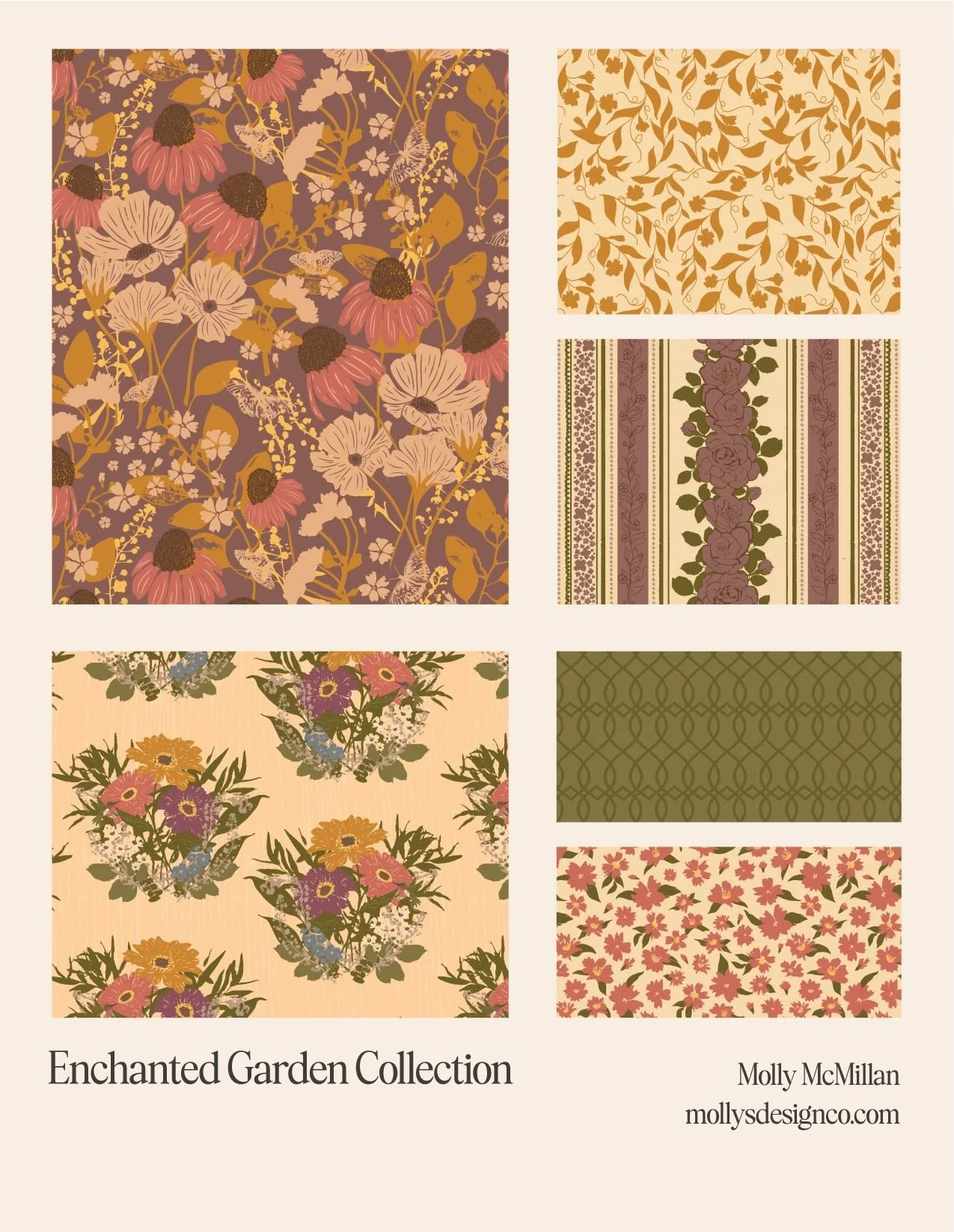 Dropping the second colorway to this collection. It&rsquo;s Enchanted Garden: Evening Glow. ✨

I think I love this one even more than the Morning Glow collection. Bringing to life in this new vintage look, gave it a new breath of nostalgia. 

The dus