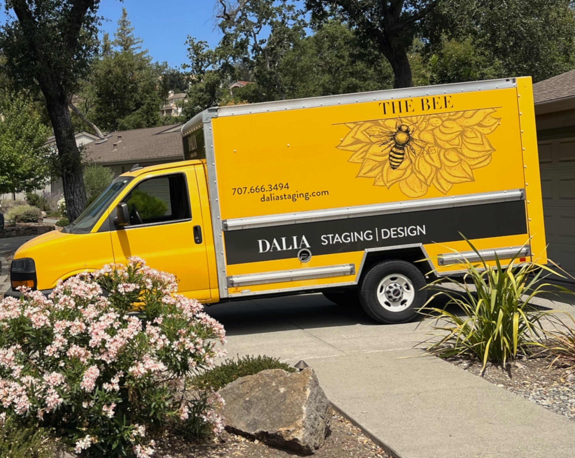 Dalia Staging & Design Logistics Truck Wrap Design