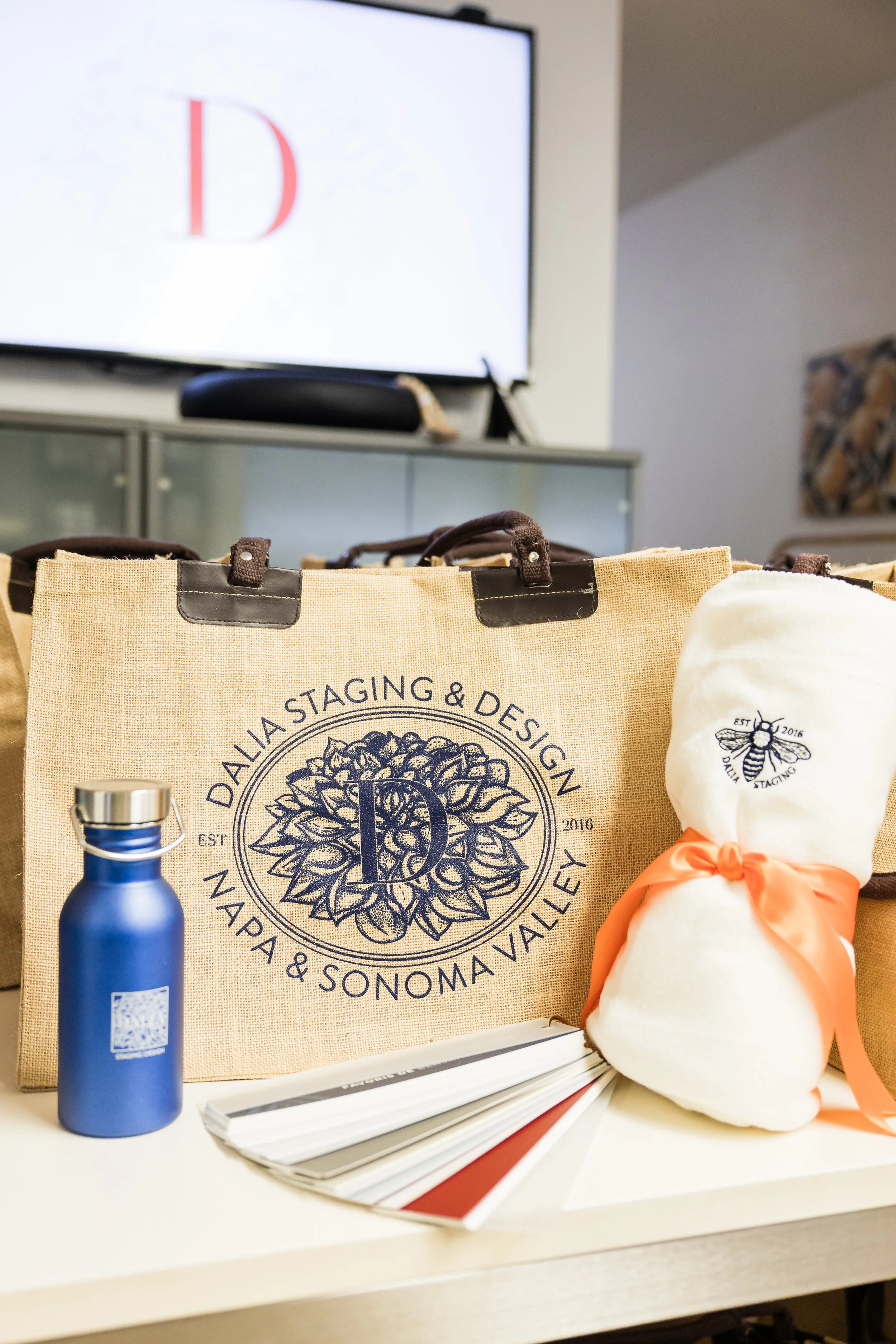 Dalia Staging & Design Client Event Merch