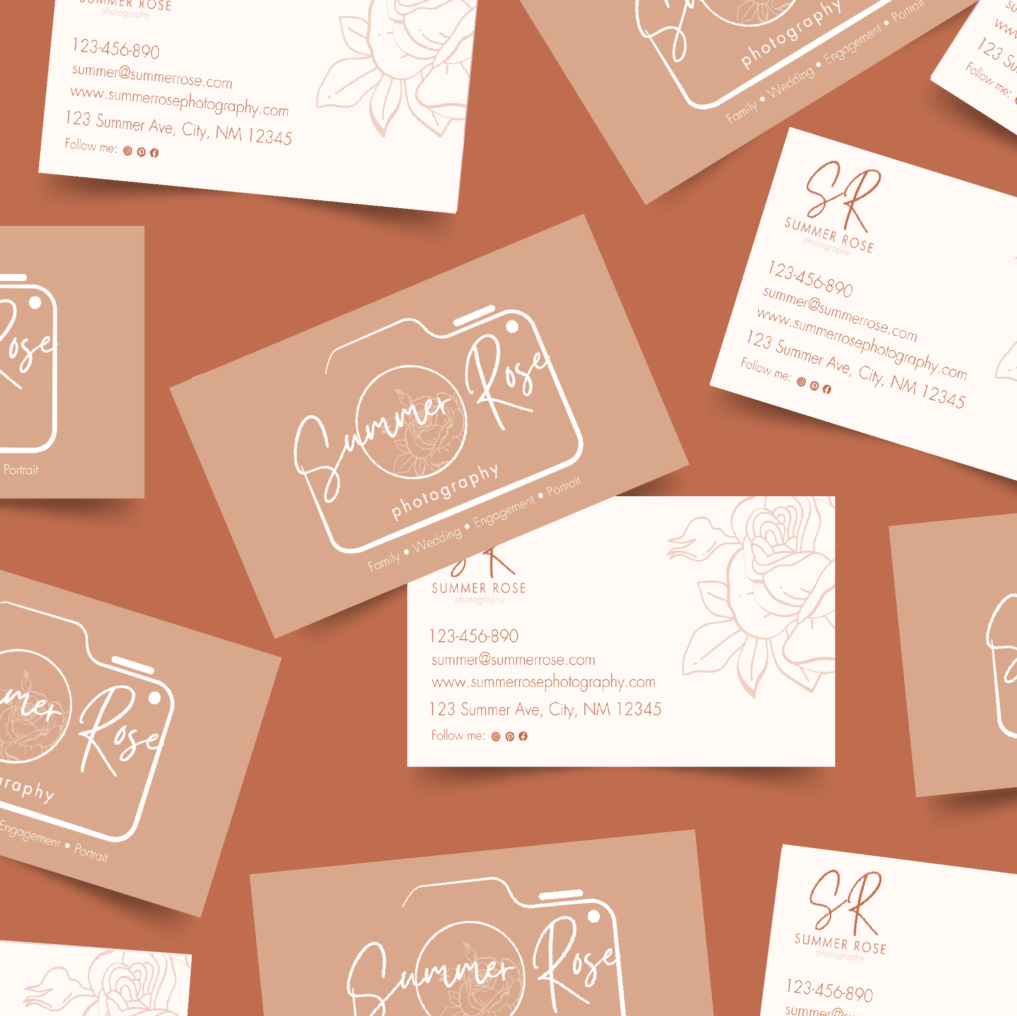 Summer Rose Photography Business Cards