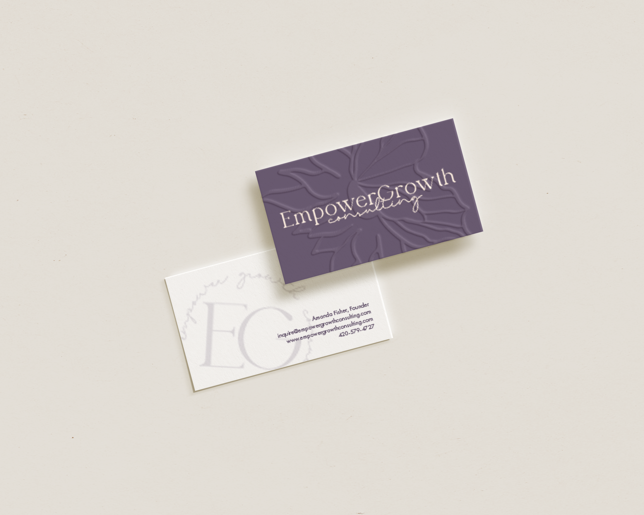 Empower Growth Consulting Business Card Design