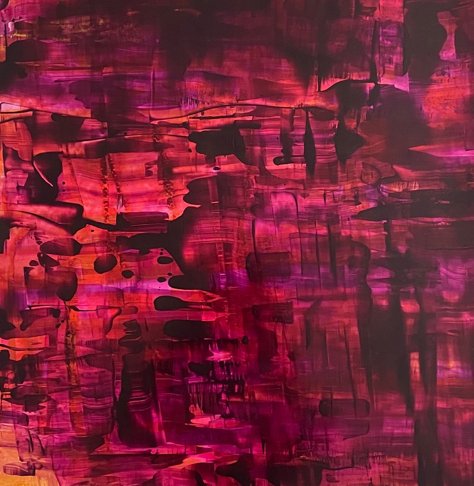 Plasma-13 x 17.5" Acrylic on YUPO