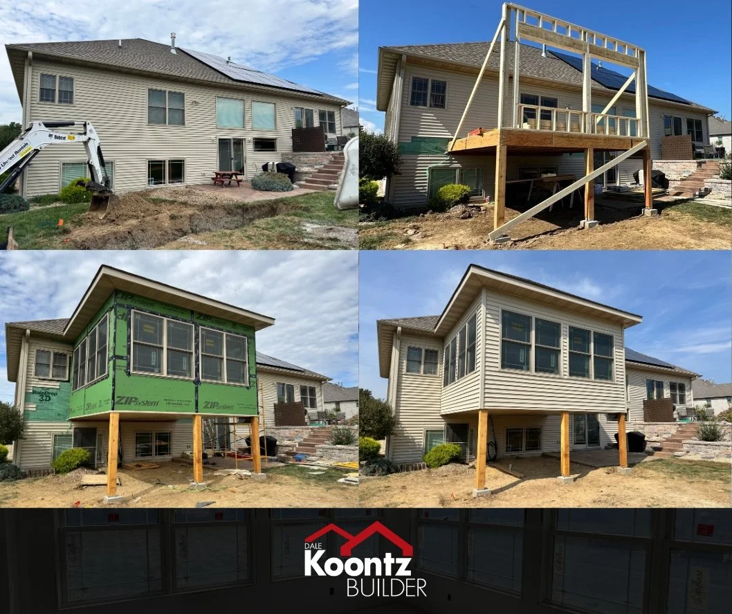 So much can change in just a few weeks. Check out this addition we started digging on August 11th. Some paint, stain, flooring, and finish carpentry will have this project wrapped up soon so the owners can enjoy their new office space overlooking the